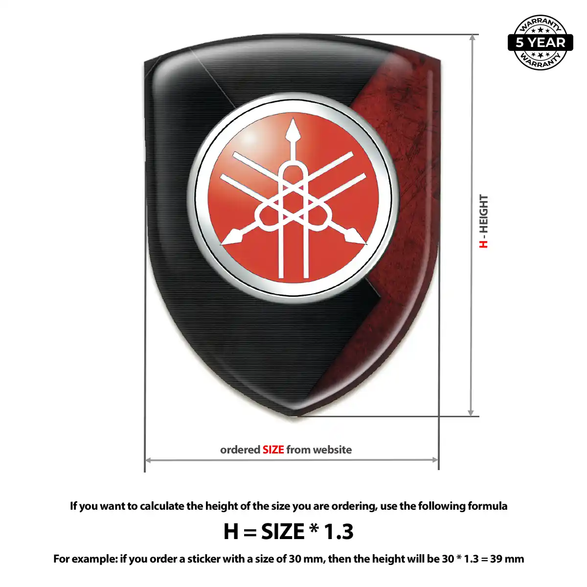 Yamaha Automotive Logo Sticker Exclusive Series