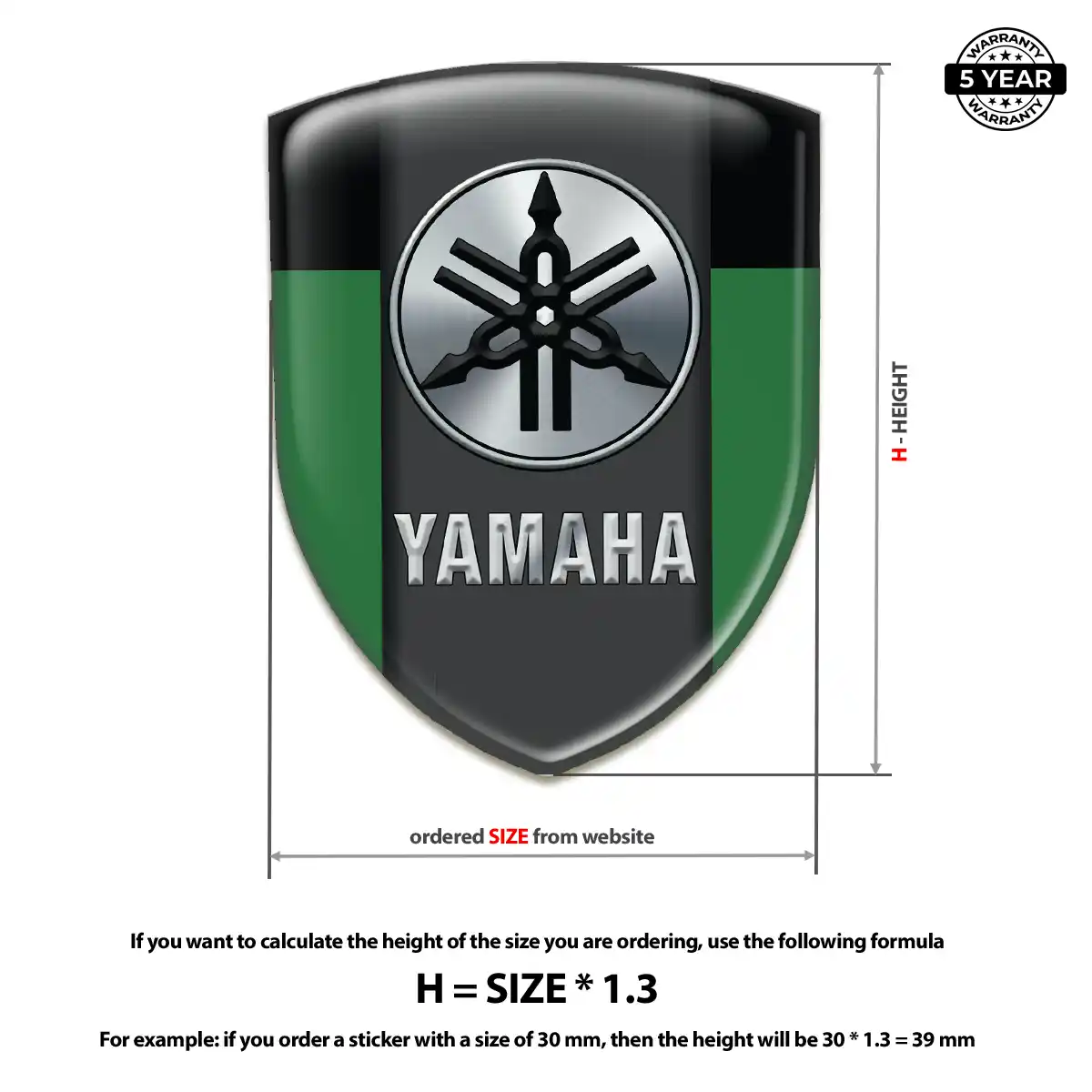 Yamaha Automotive Logo Sticker Performance Style