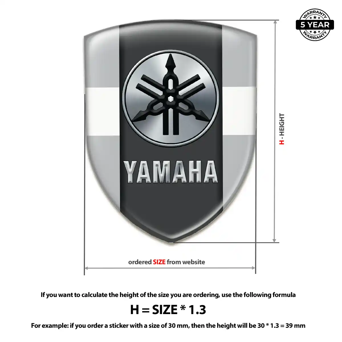 Yamaha Automotive Logo Sticker Signature Edition
