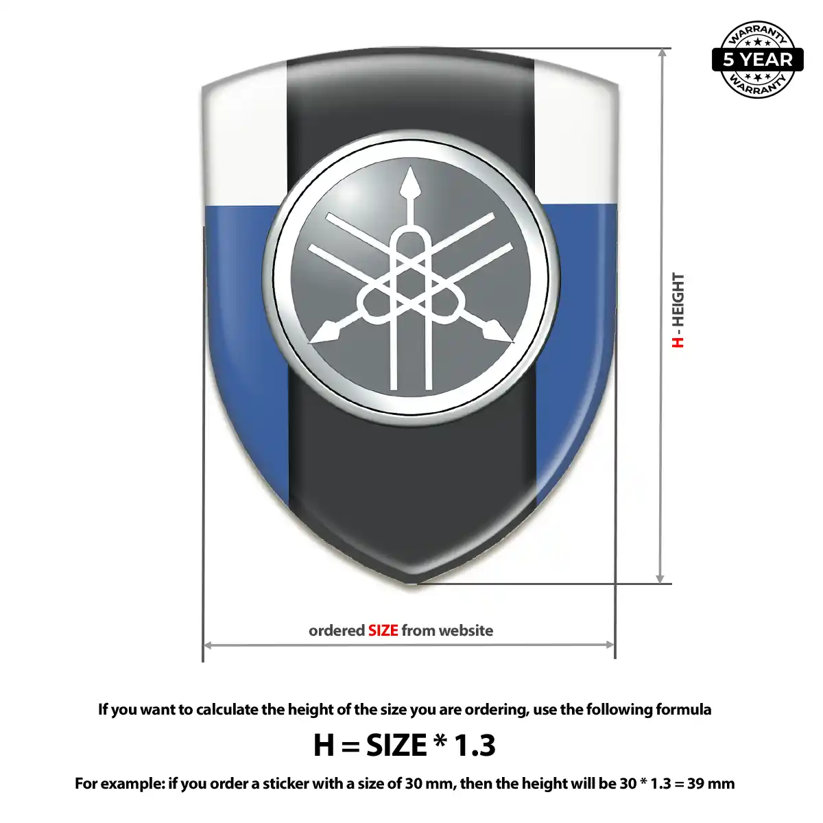 Yamaha Automotive Logo Sticker Sport Tuning