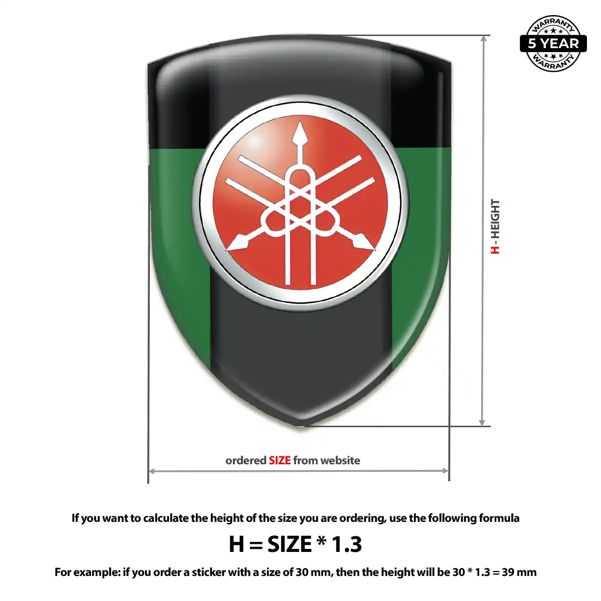 Yamaha Automotive Logo Sticker Superior Craft