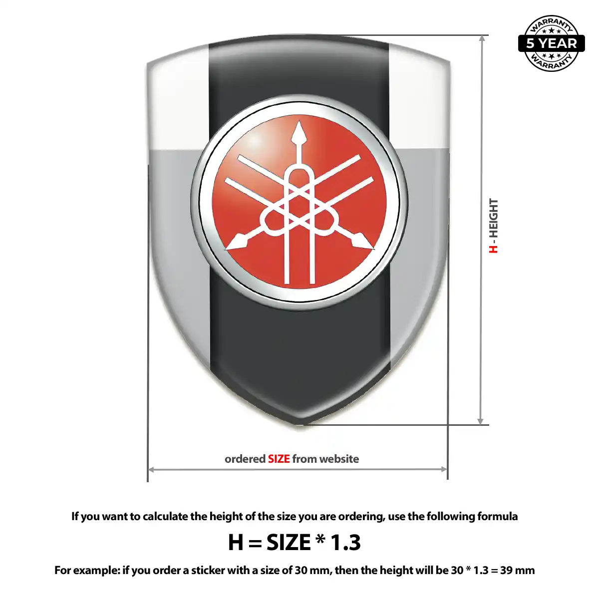 Yamaha Automotive Resin Decal Exclusive Series