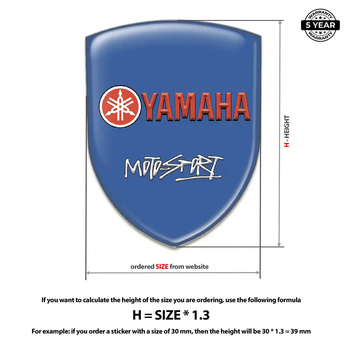 Yamaha Automotive Resin Decal Interior Elegance