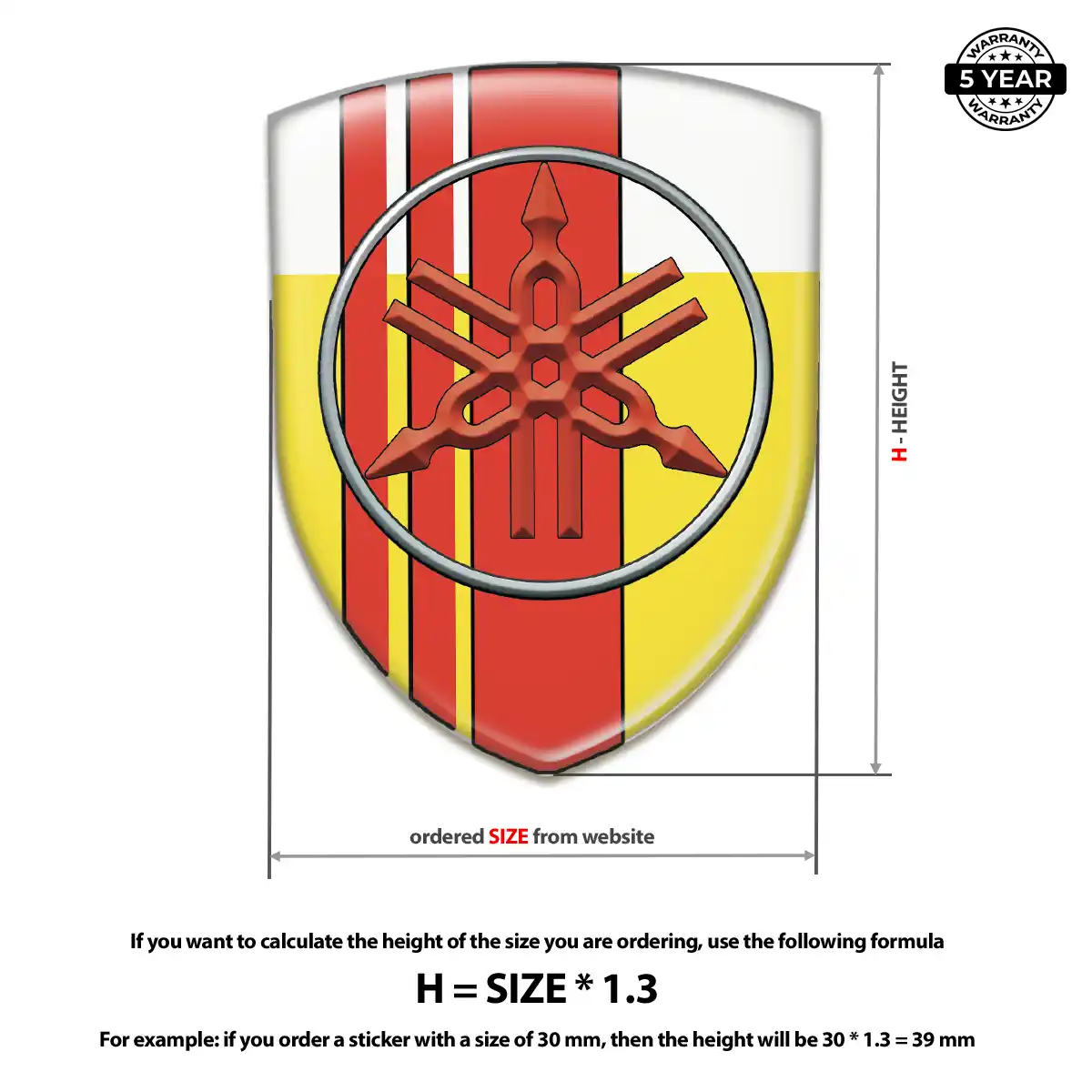 Yamaha Automotive Resin Decal Sport Tuning