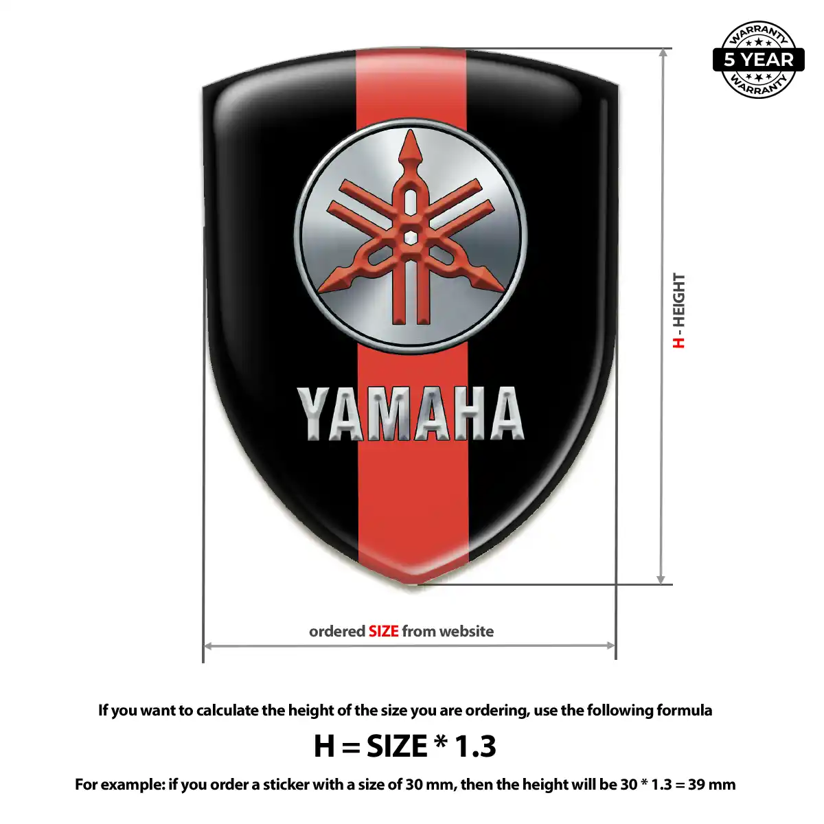 Yamaha Badge Elite Finish