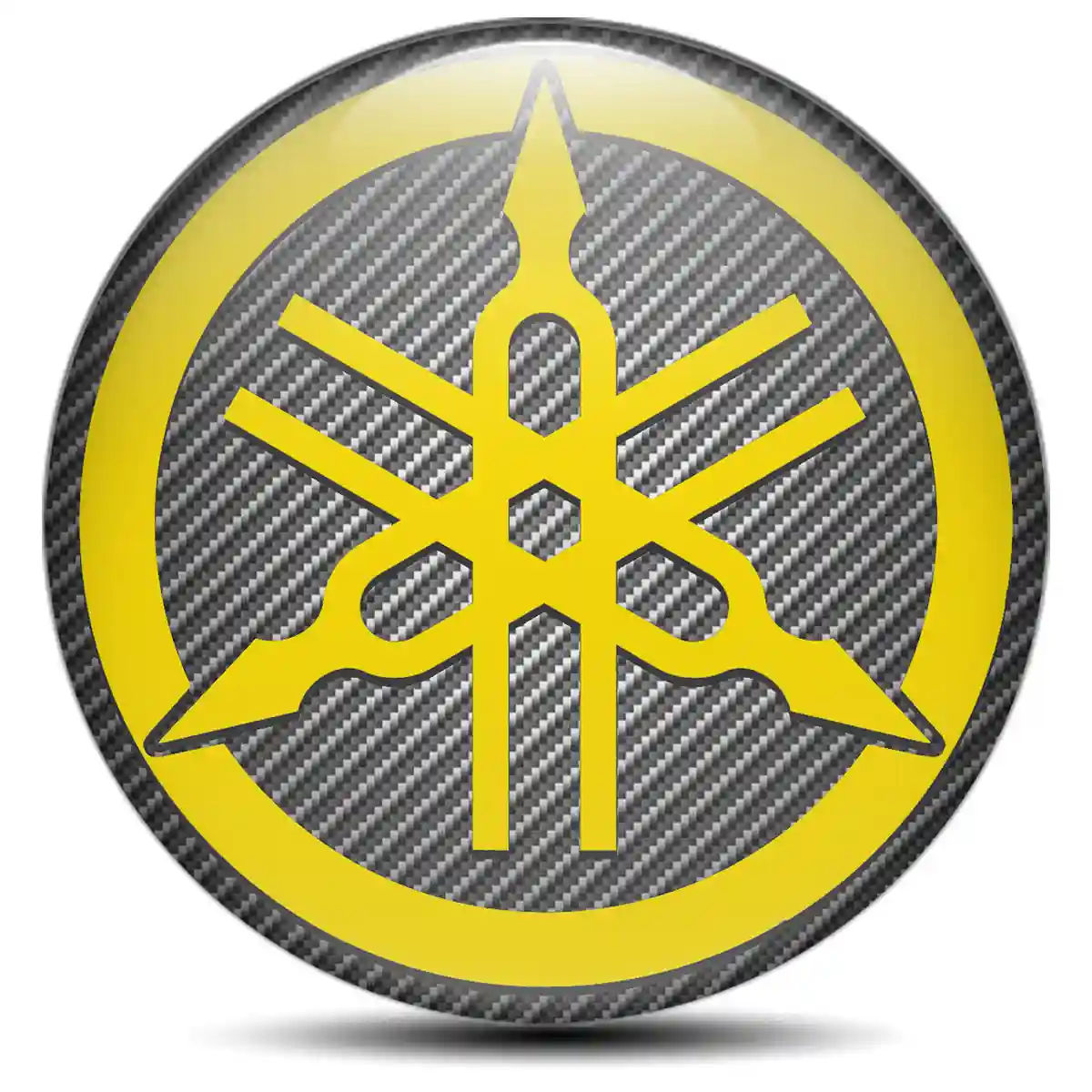 Yamaha Badge Emblems Center Cap Self-Adhesive Sleek Style