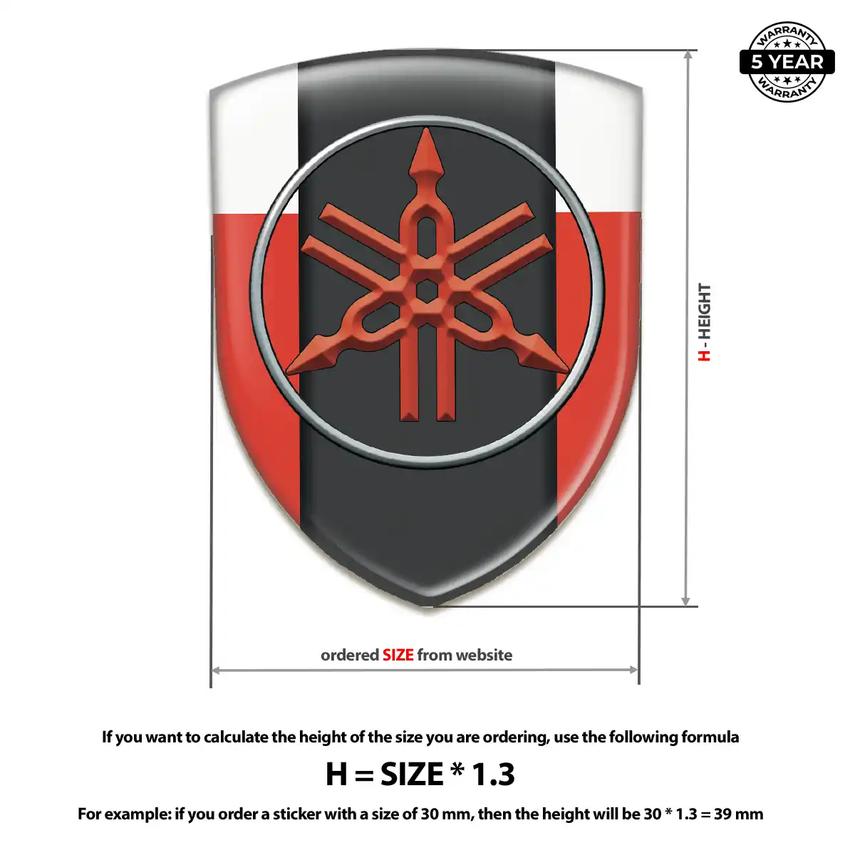 Yamaha Badge Outer Style