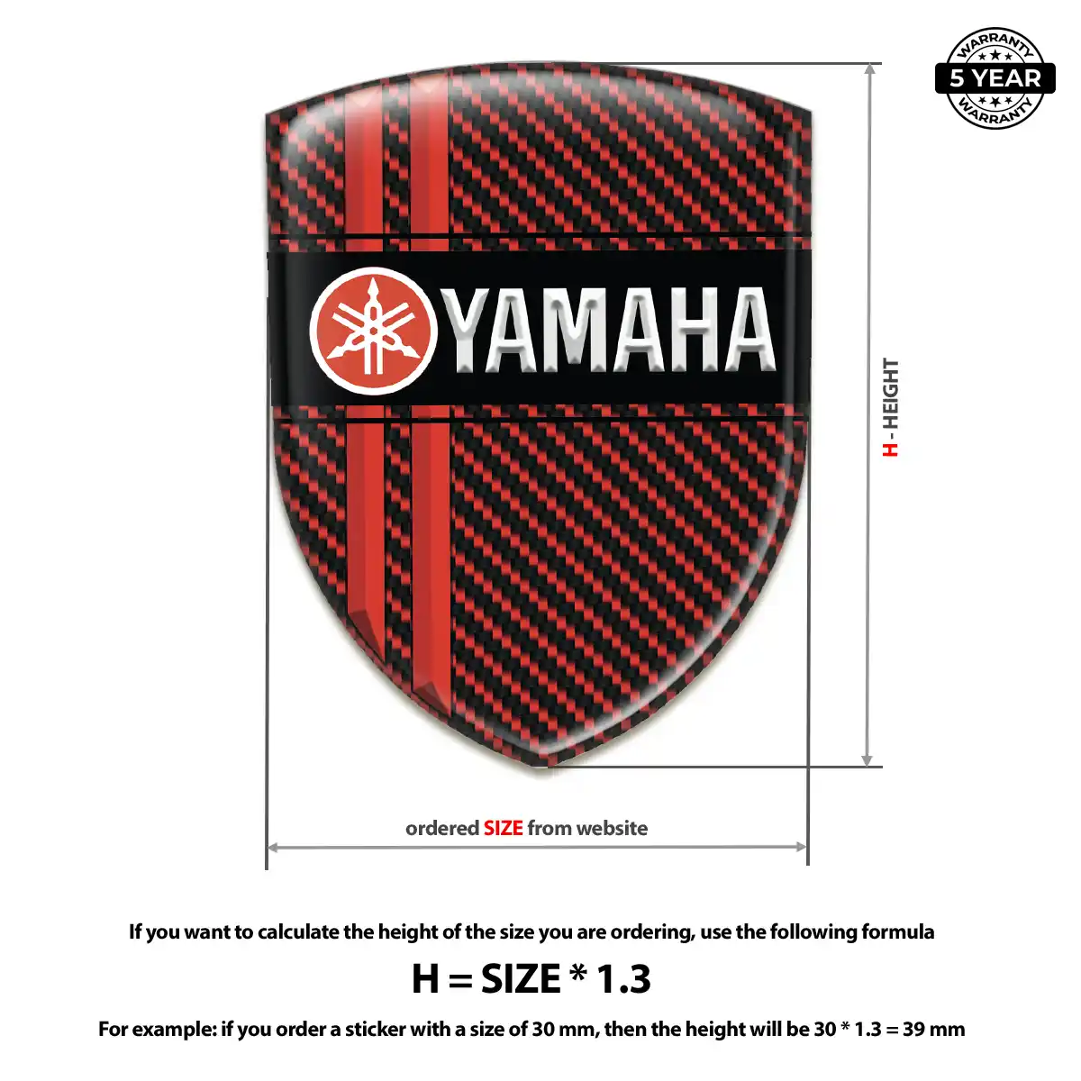 Yamaha Badge Resin Elite