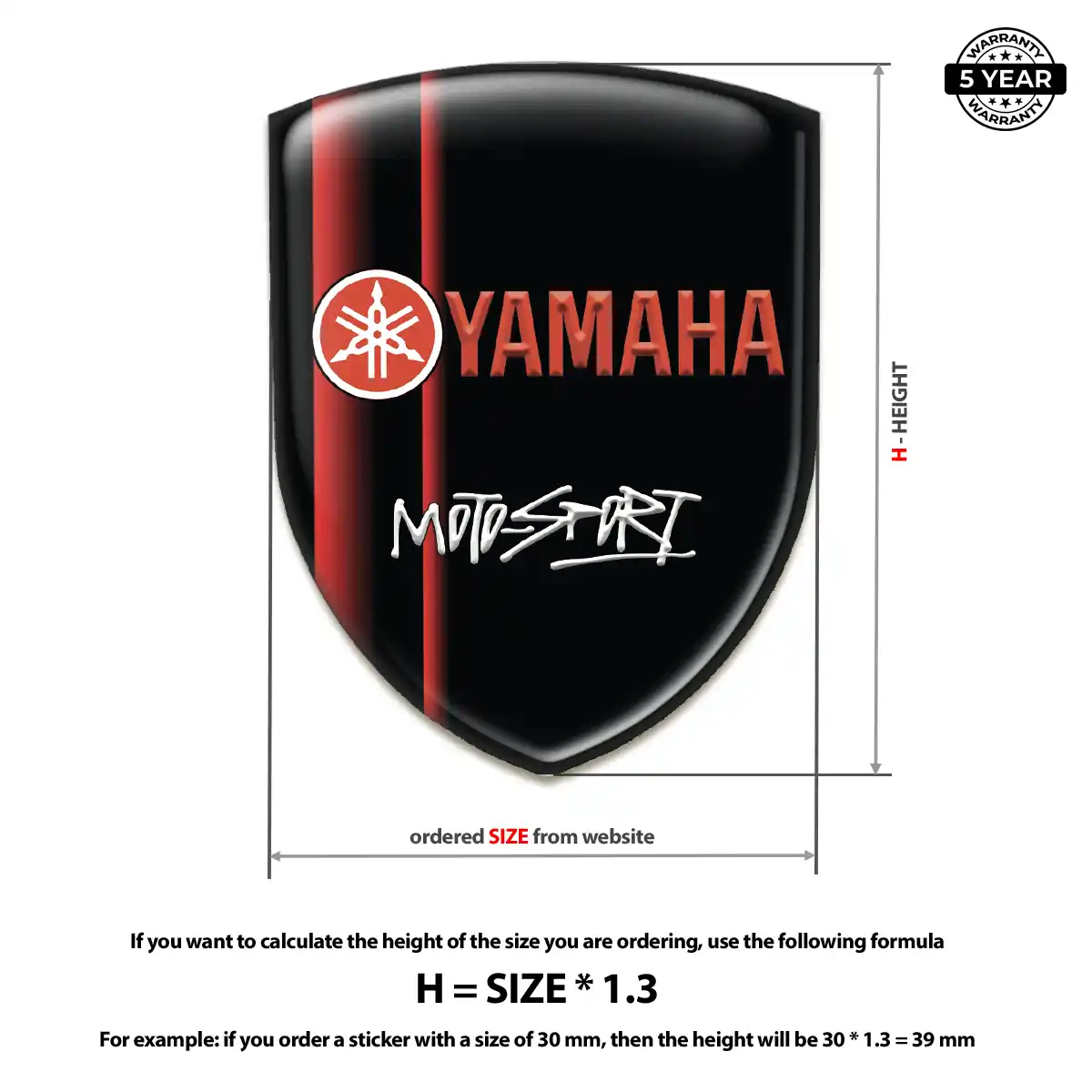 Yamaha Badge Resin Luxe