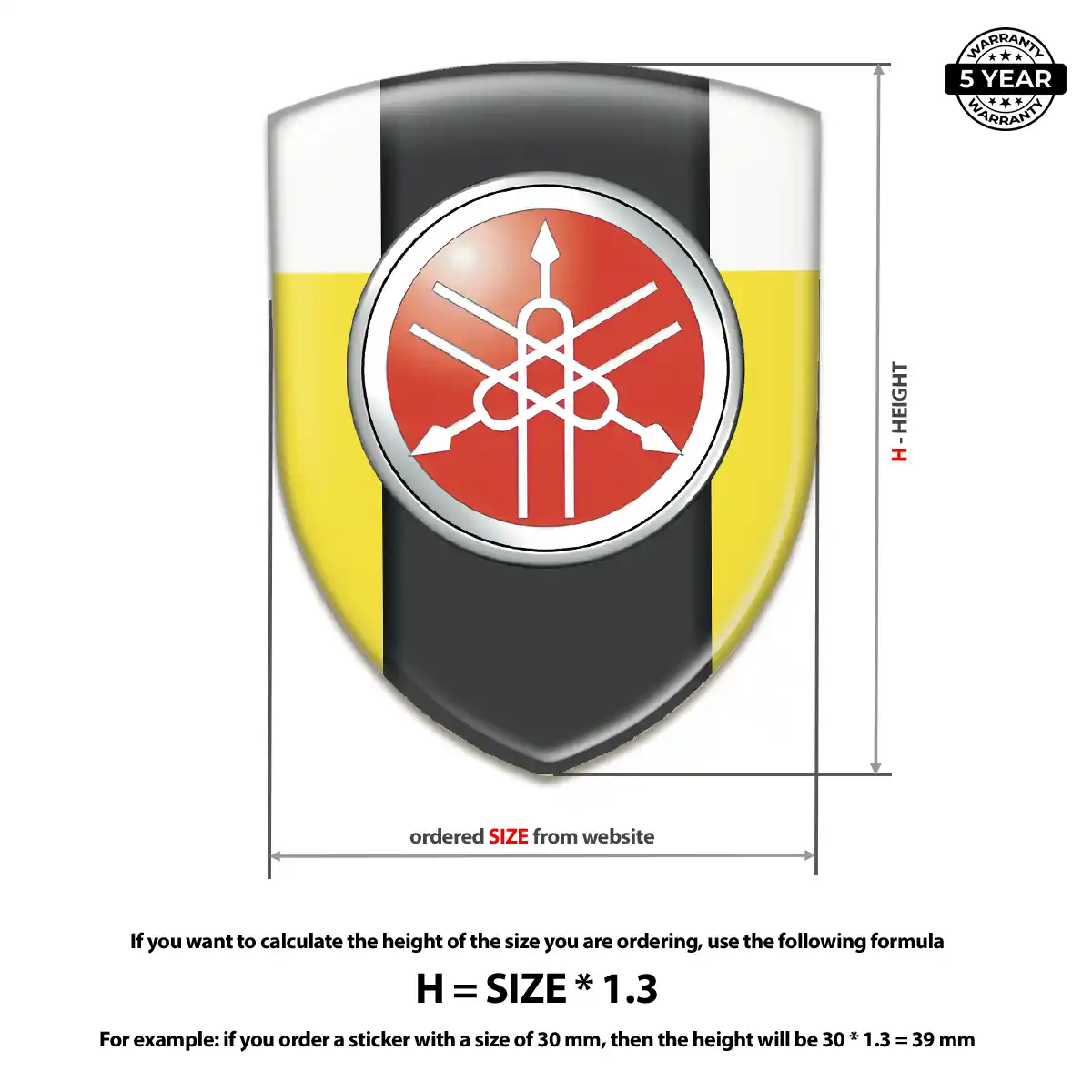Yamaha Badge Sleek Style