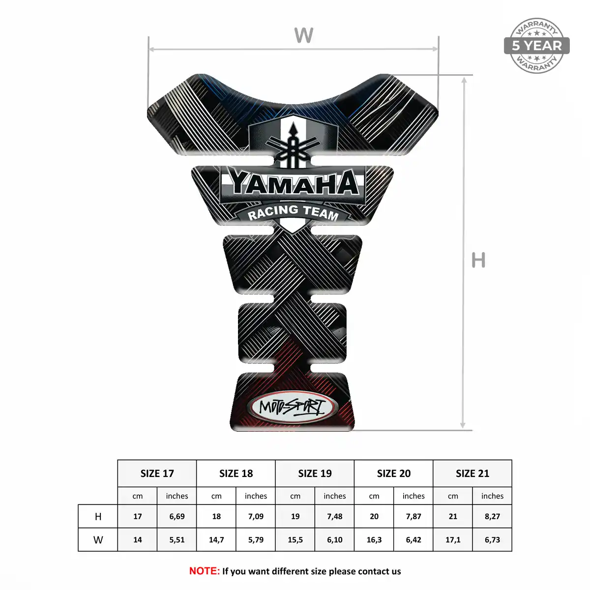 Yamaha Bike Tank Protector Prime Quality
