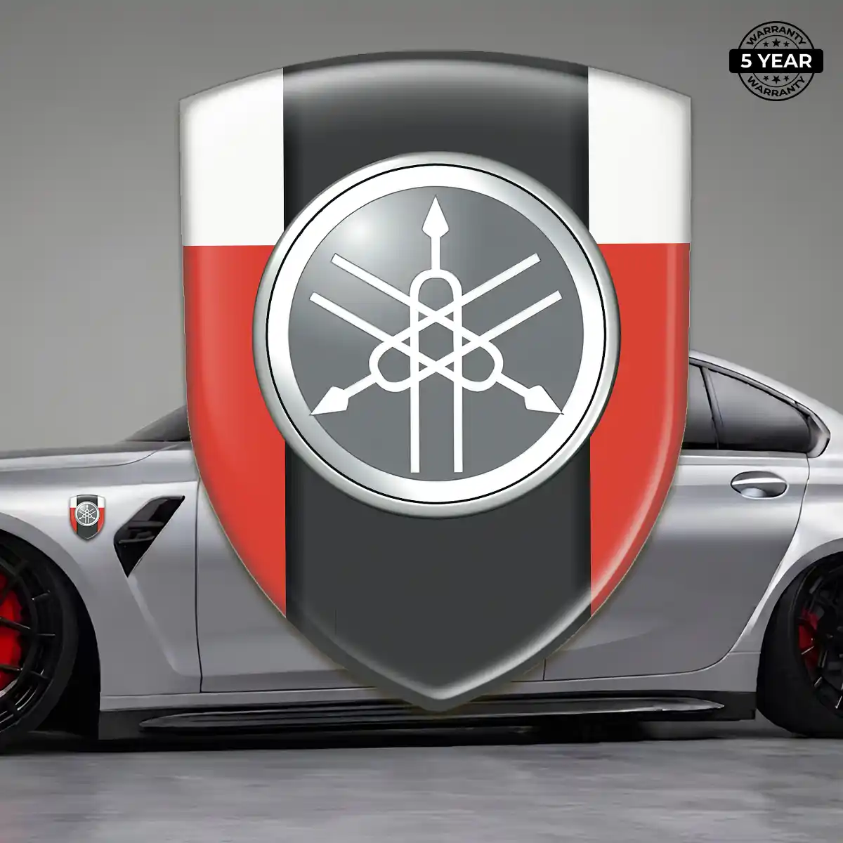 Yamaha Car Badge Sticker Premium Dome