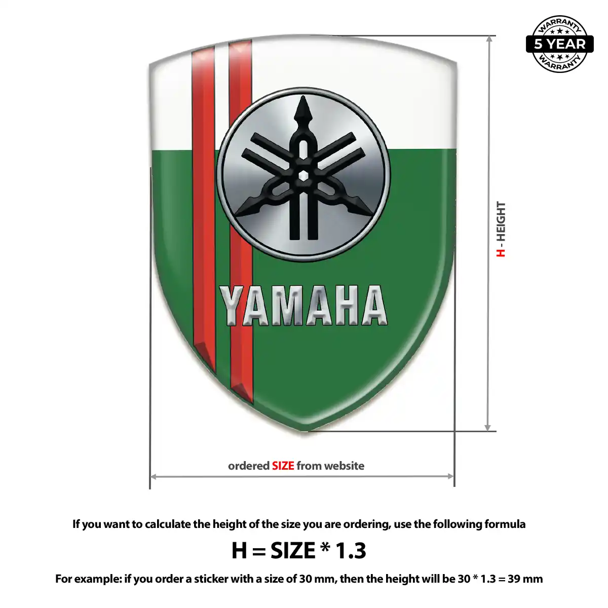 Yamaha Car Badge Sticker Prime Quality