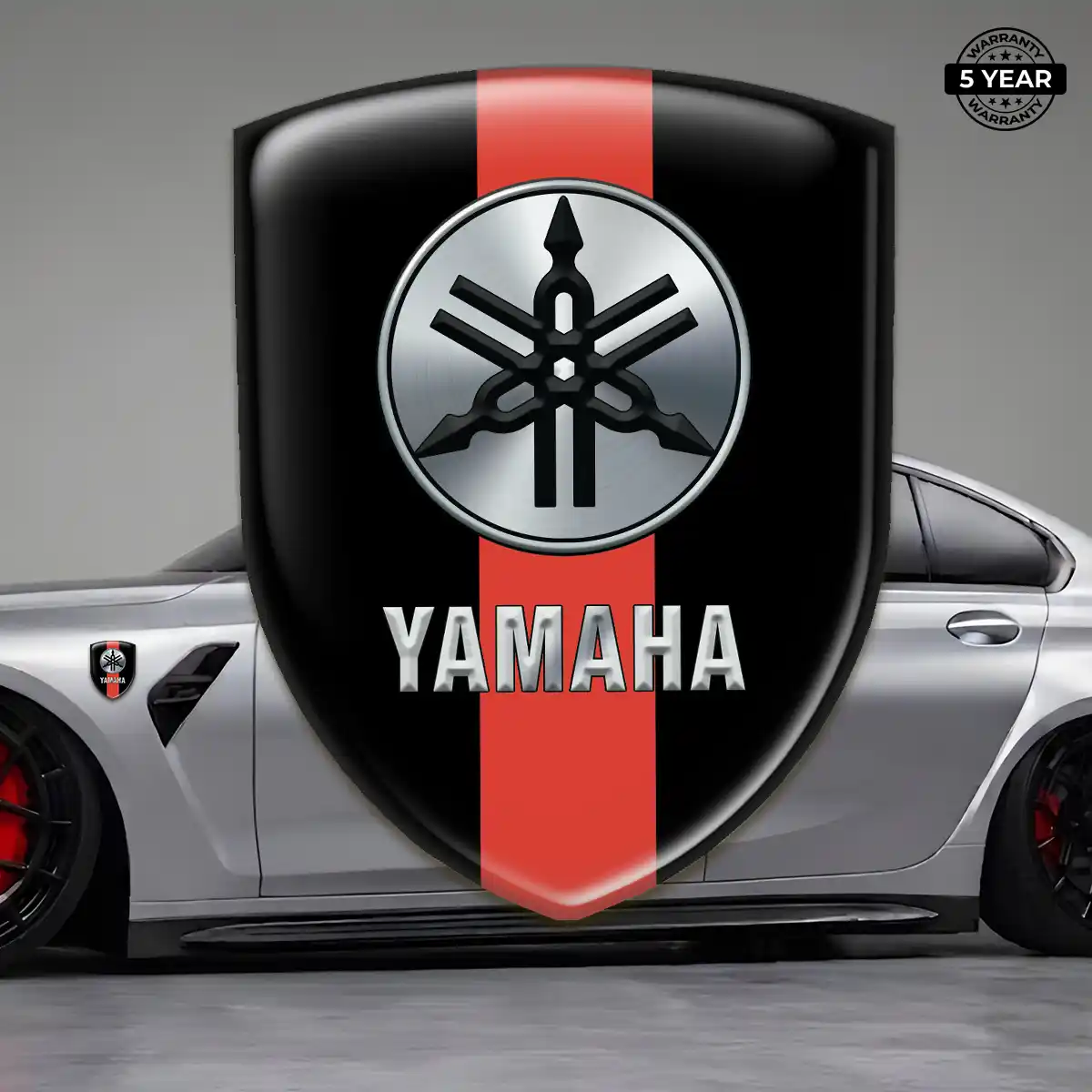 Yamaha Car Badge Sticker Sleek Style
