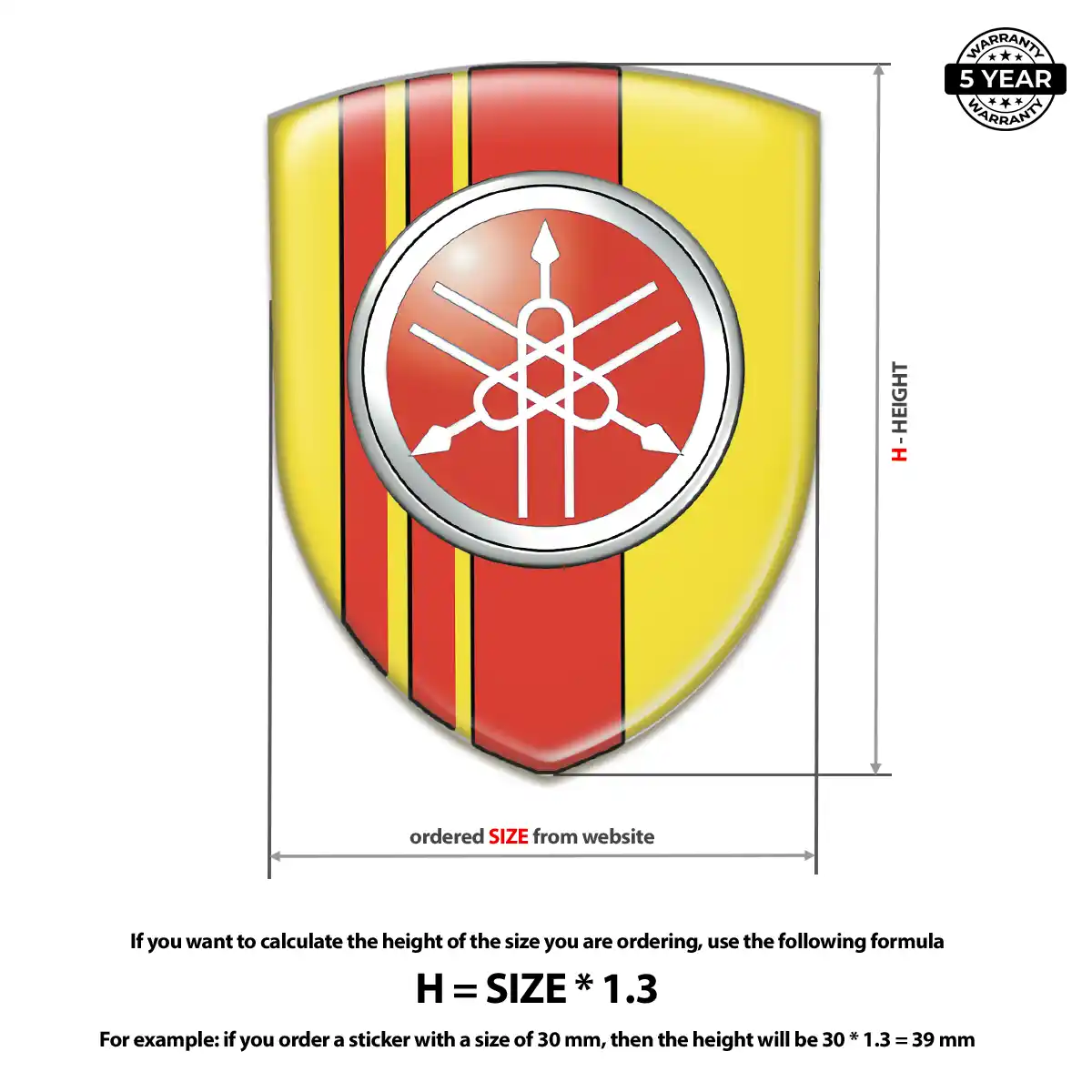Yamaha Car Emblem Decal Auto Tuning