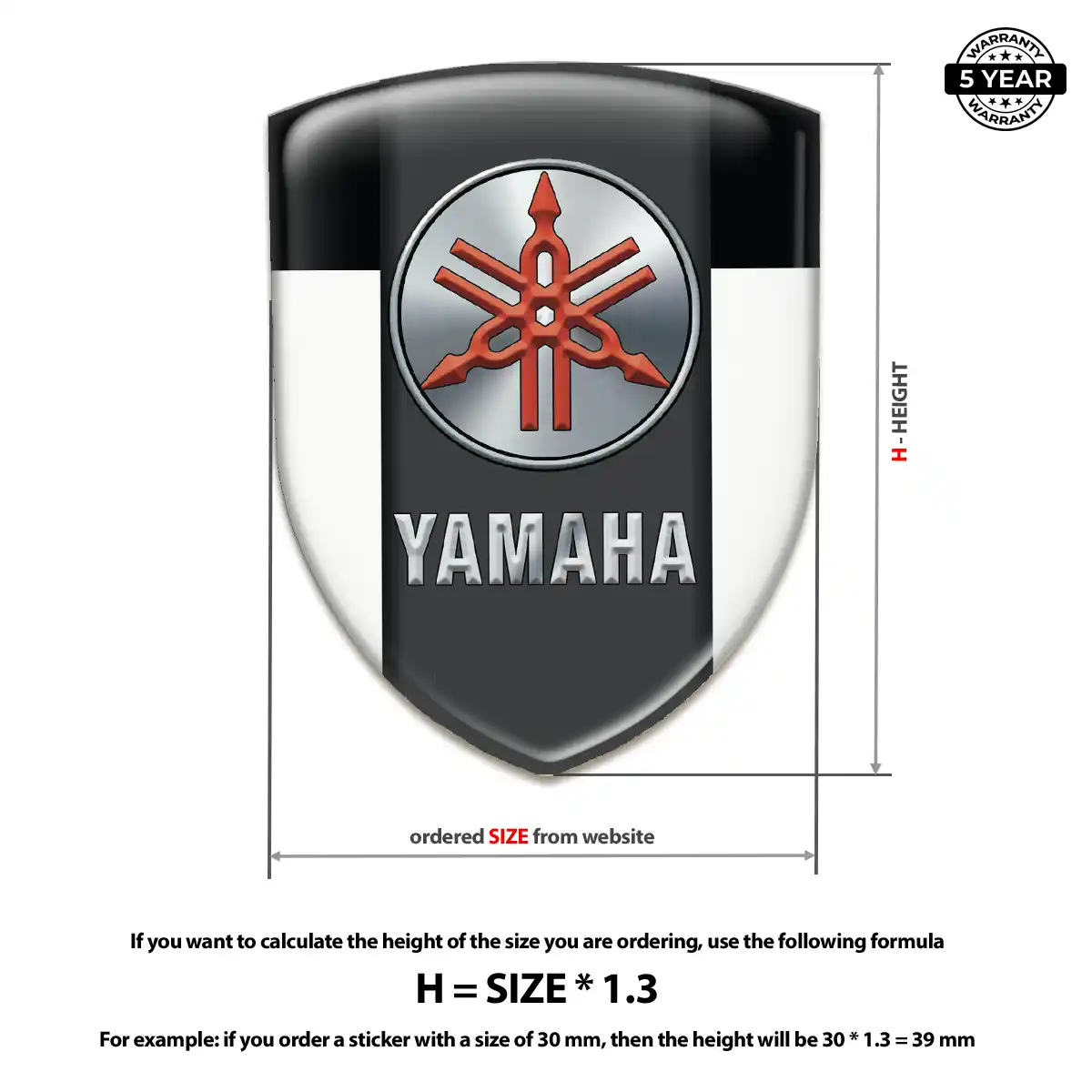 Yamaha Car Emblem Decal Exclusive Series