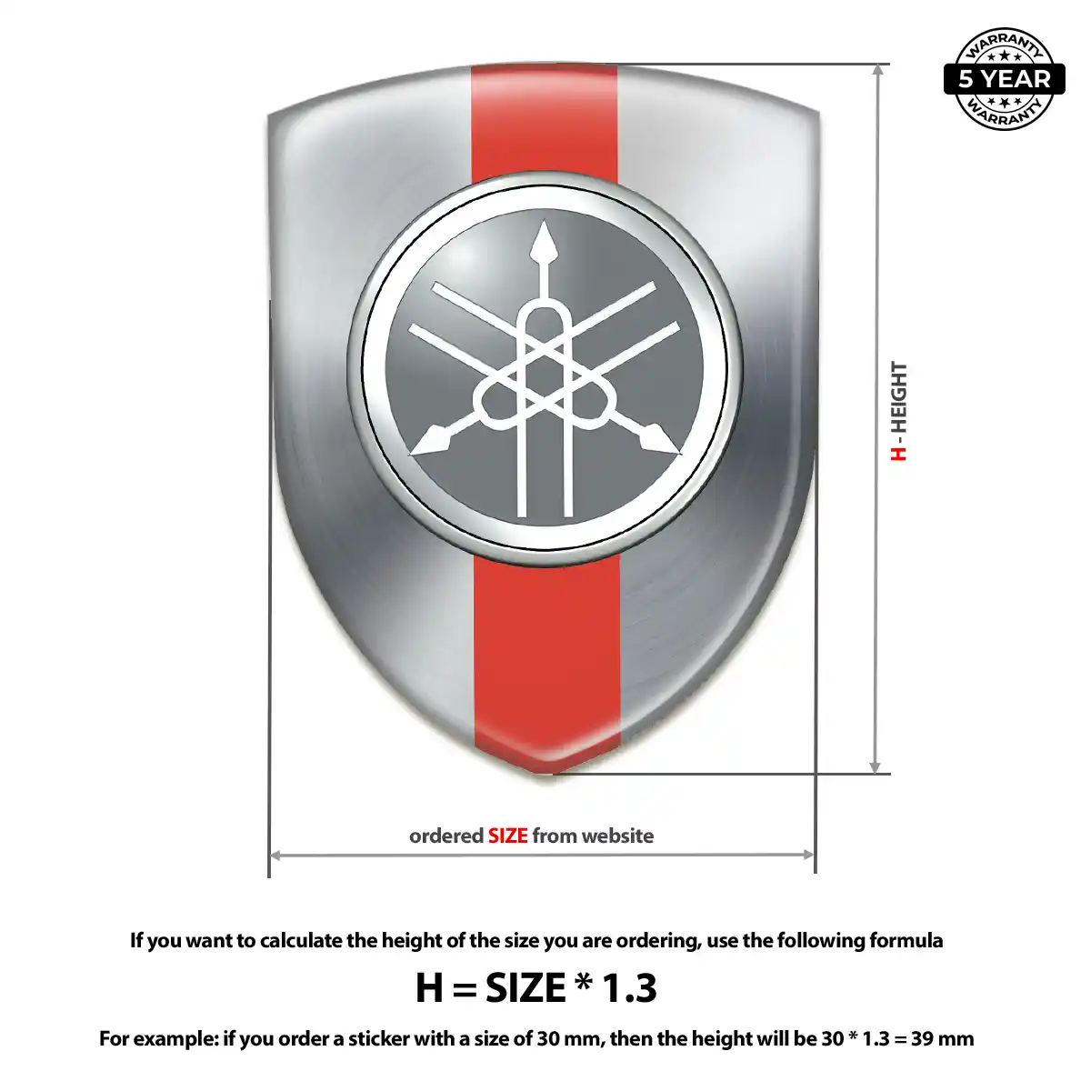Yamaha Car Emblem Decal Noble Edition