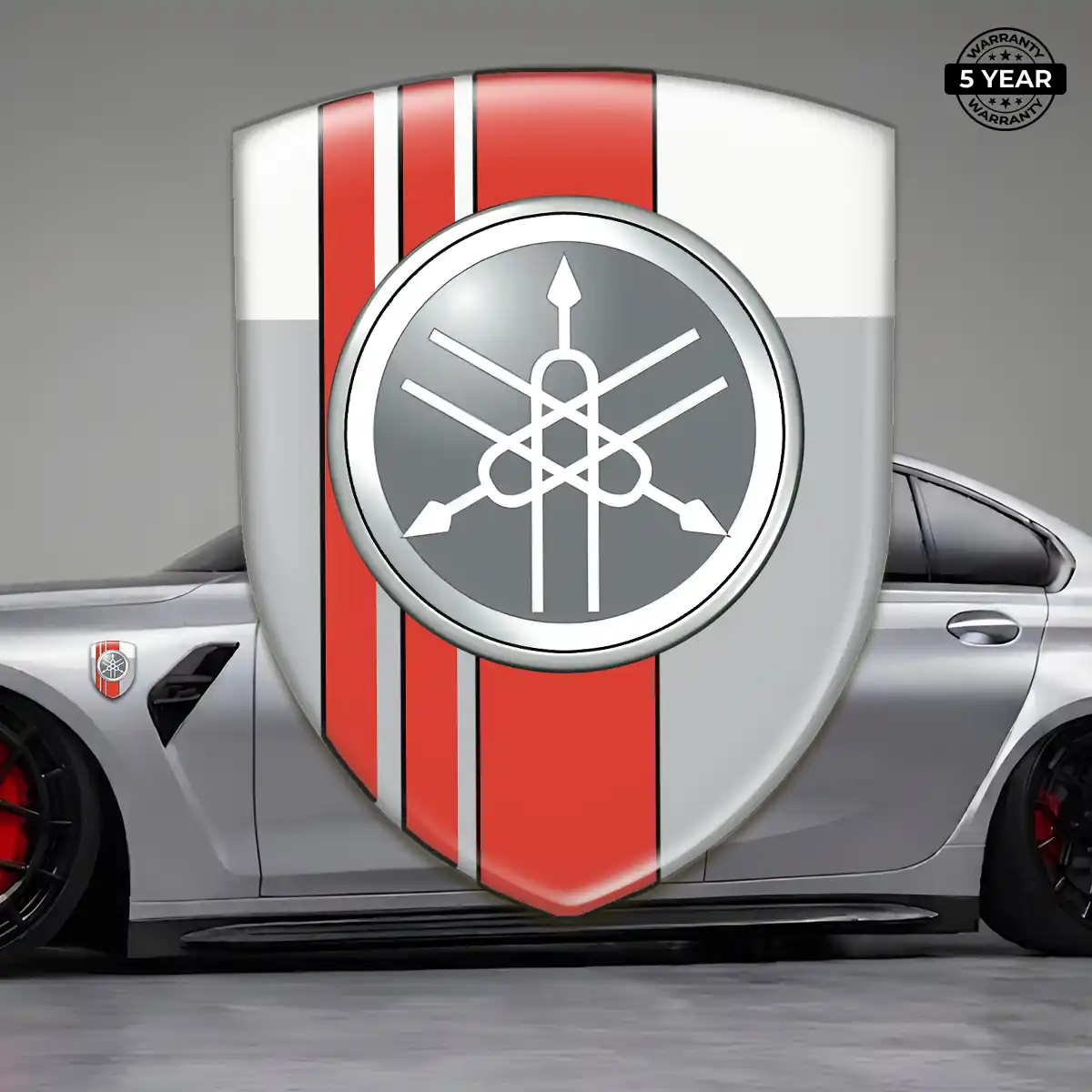 Yamaha Car Emblem Decal Premium Dome