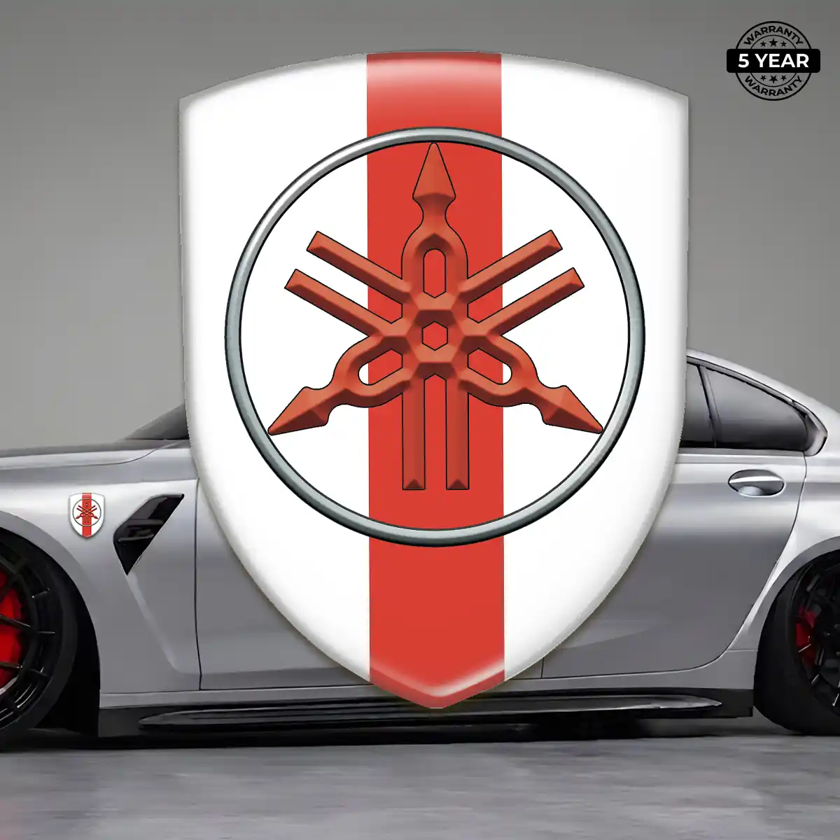 Yamaha Car Emblem Decal Refined Design