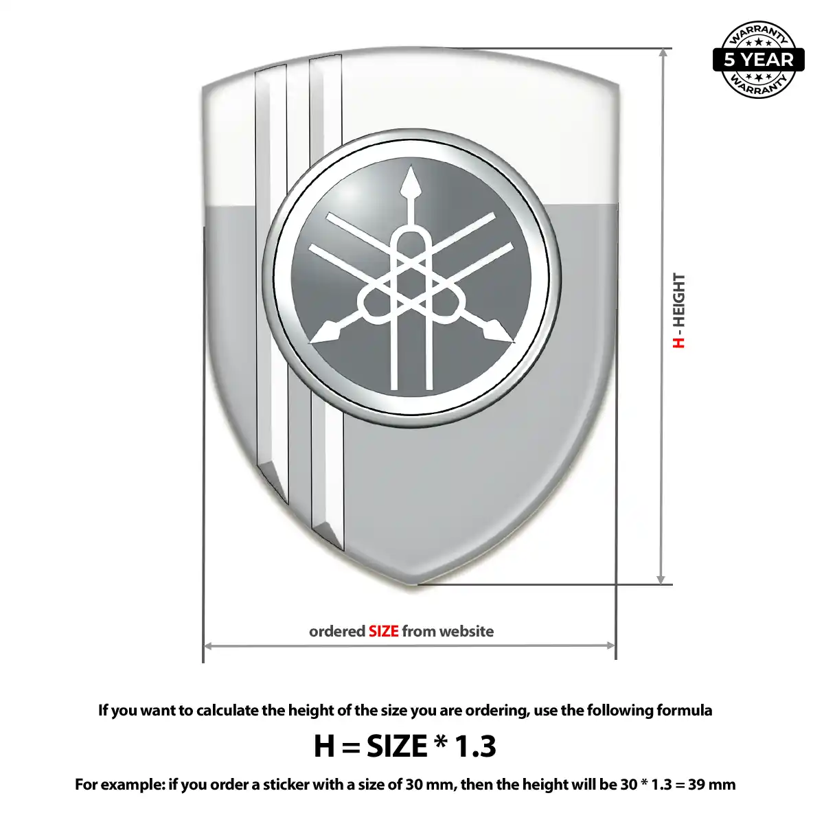 Yamaha Car Emblem Decal Sport Tuning