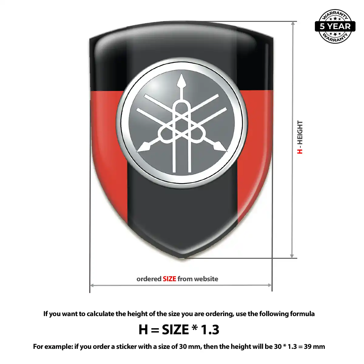 Yamaha Car Emblem Decal Street Tuning