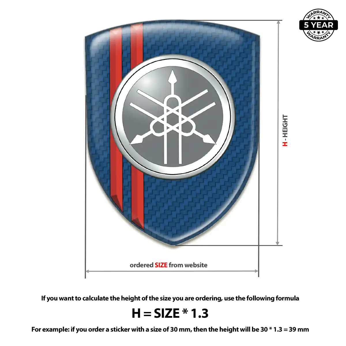 Yamaha Car Emblem Decal Superior Craft