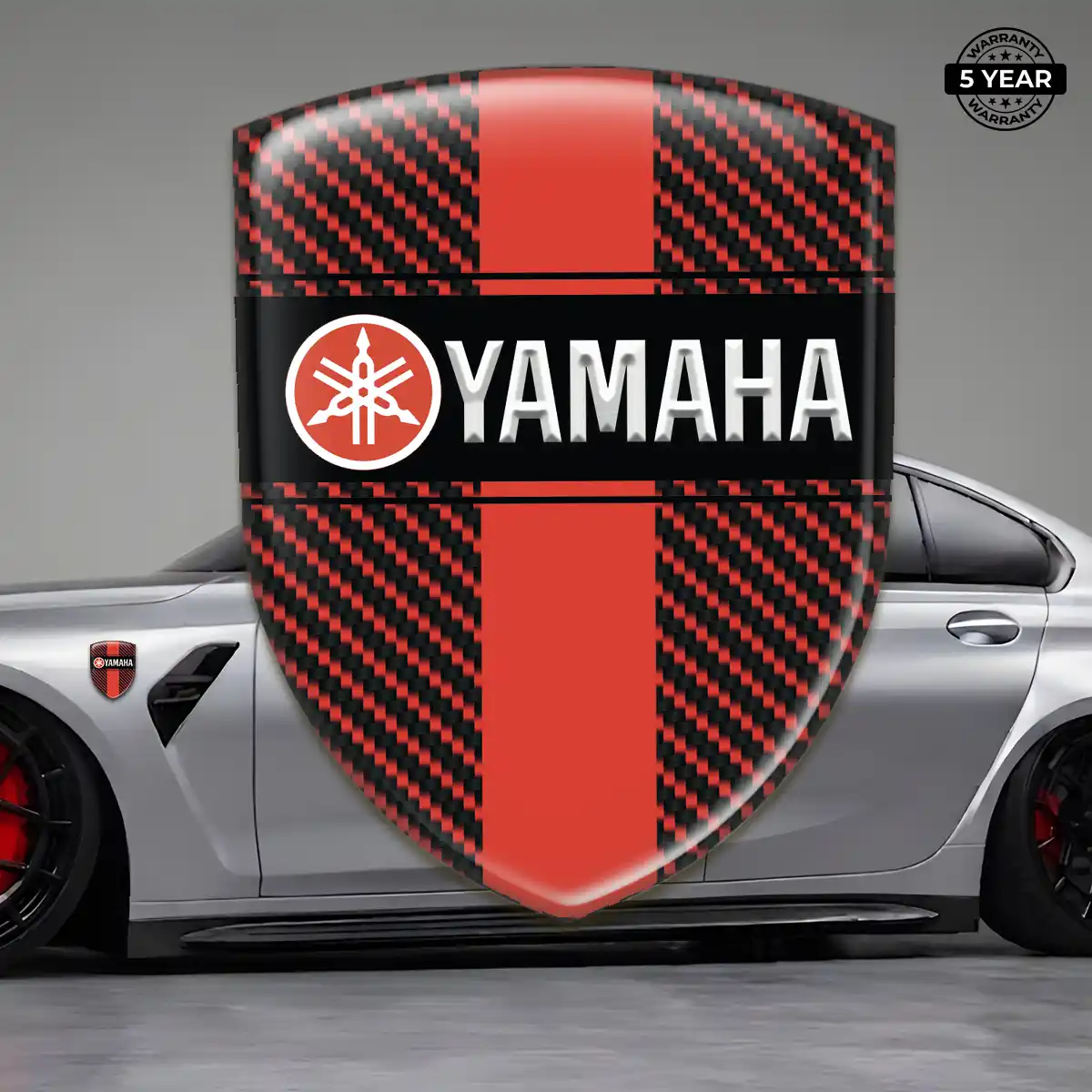 Yamaha Car Emblem Overlay Branded Line