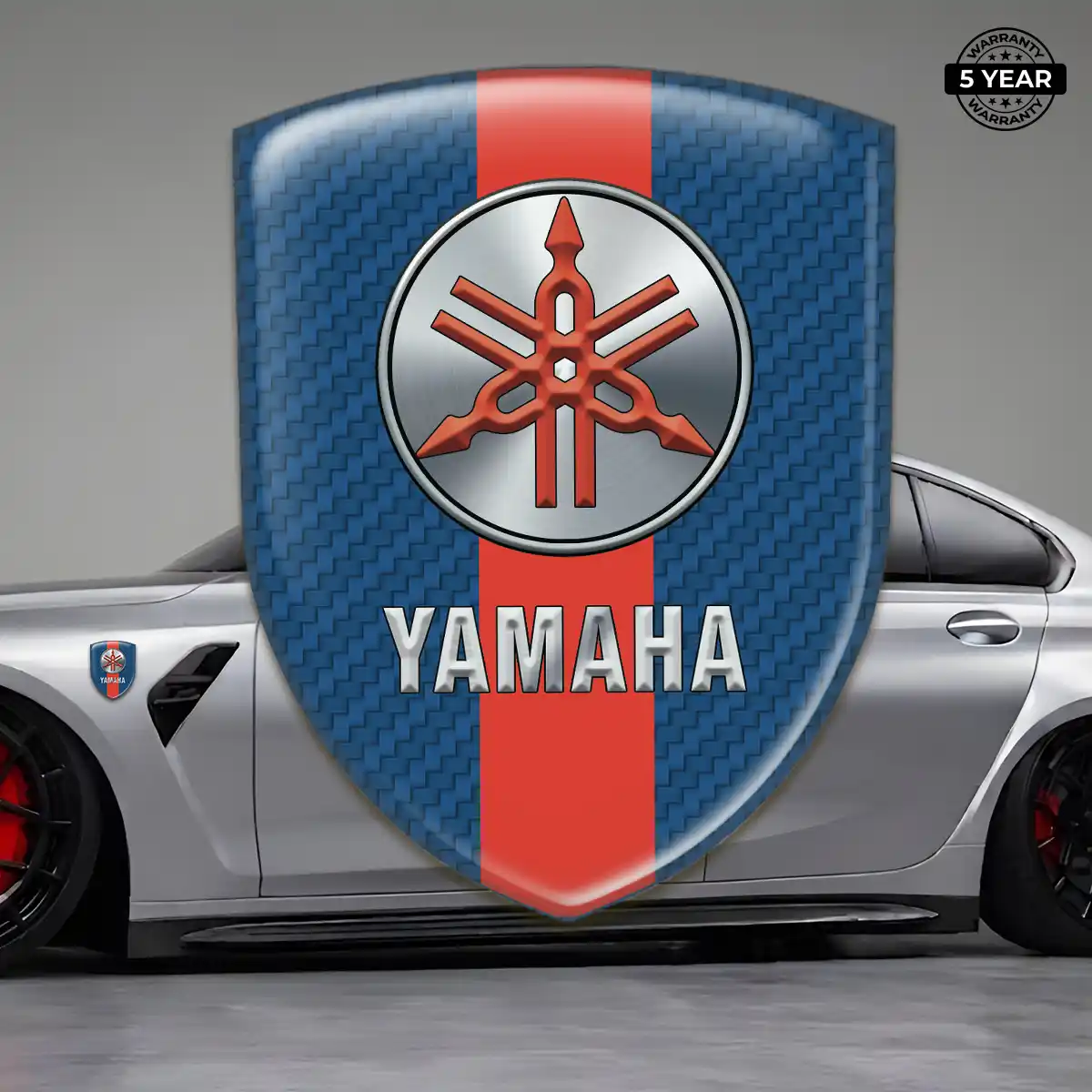 Yamaha Car Emblem Overlay Interior Elegance