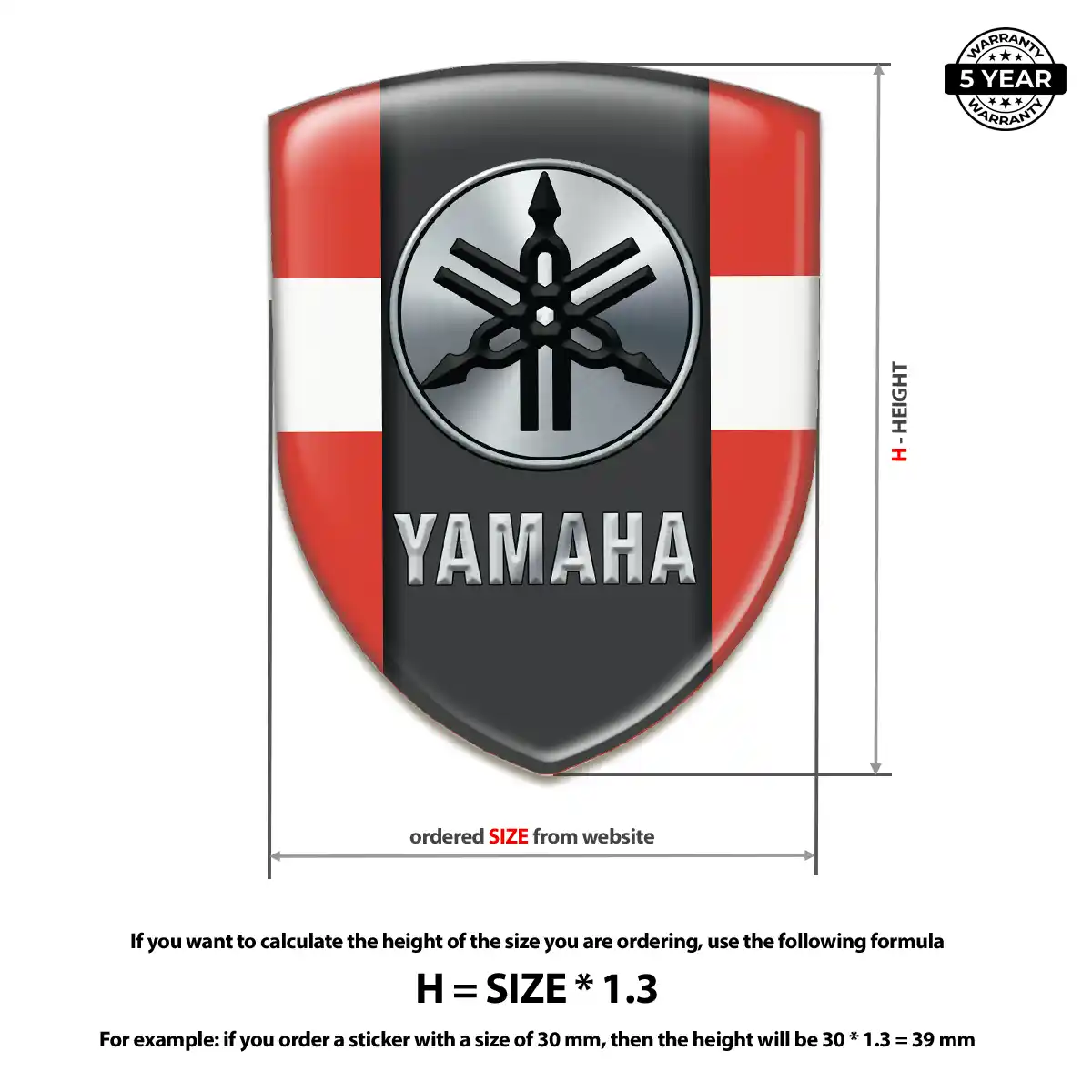 Yamaha Car Emblem Overlay Marked Edition