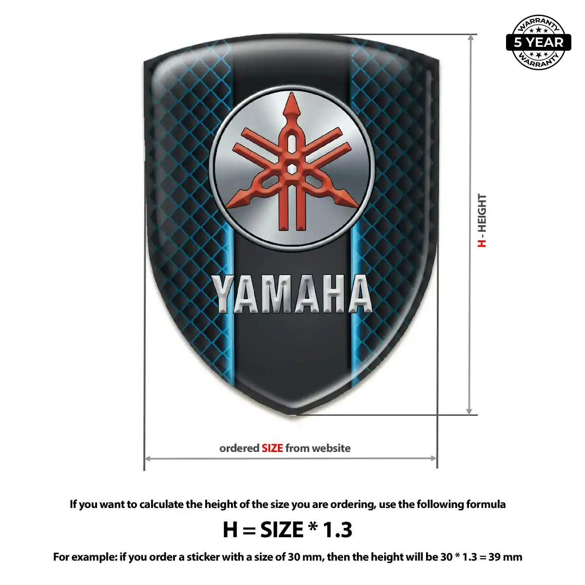Yamaha Car Emblem Overlay Opulent Line