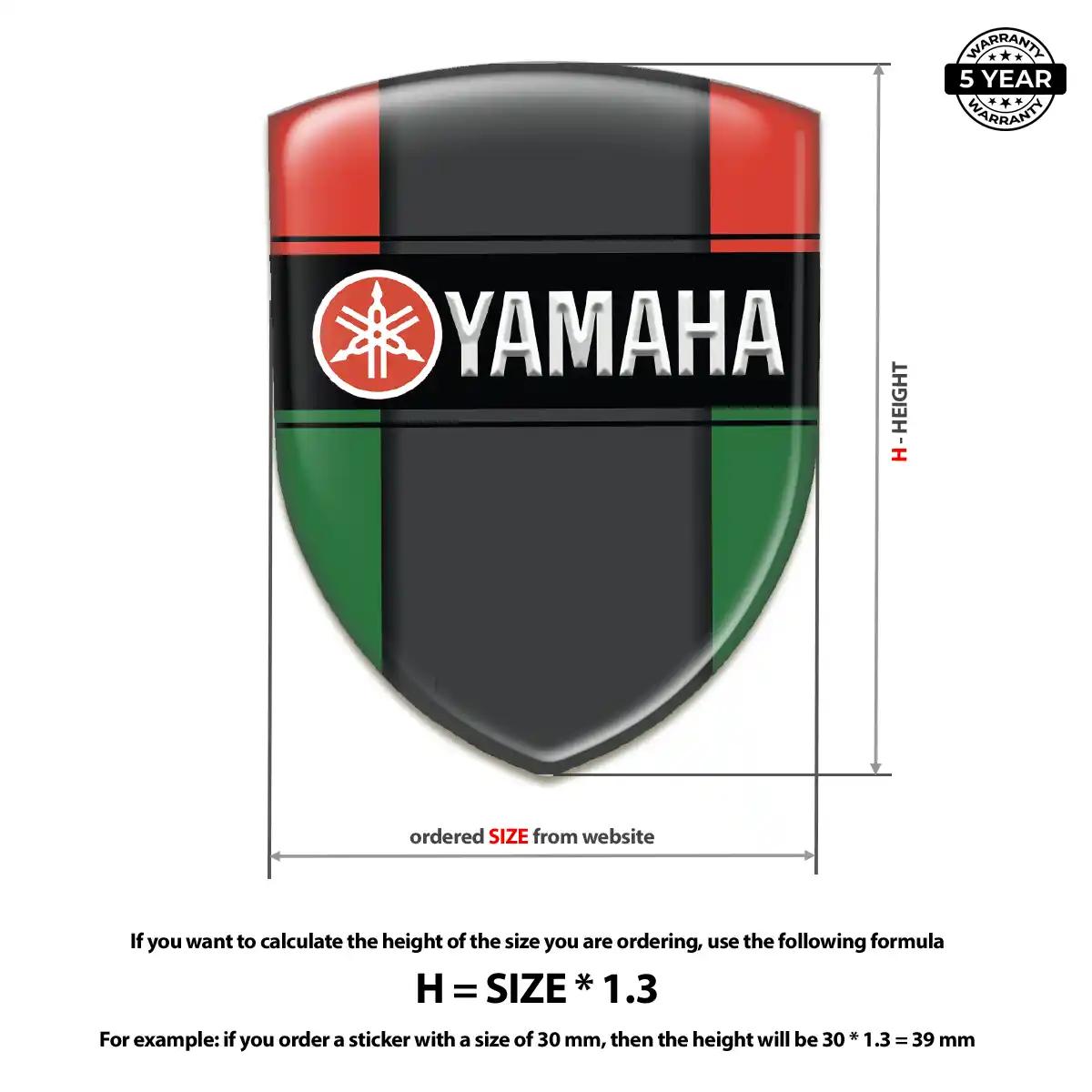 Yamaha Car Emblem Overlay Outer Style