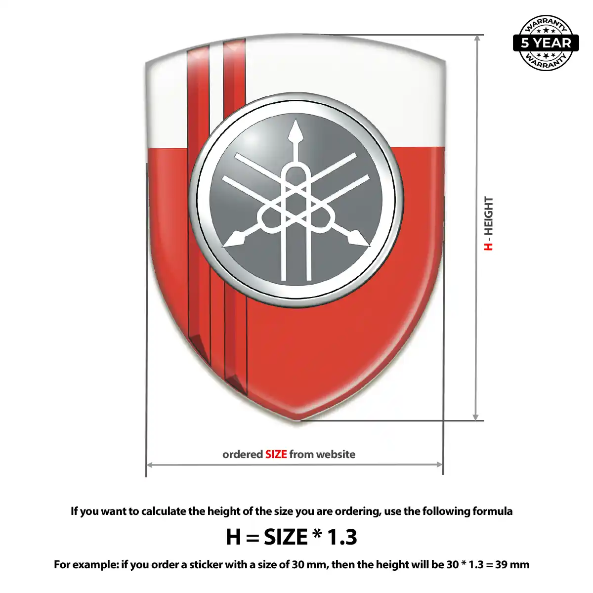 Yamaha Car Emblem Overlay Performance Style