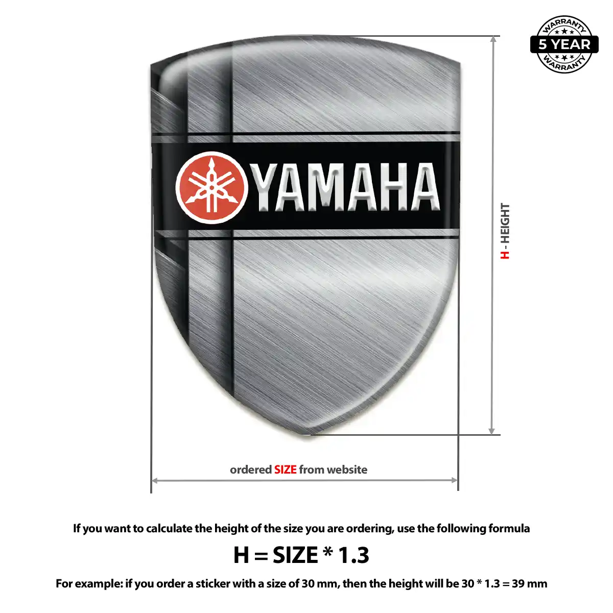 Yamaha Car Emblem Overlay Prime Quality