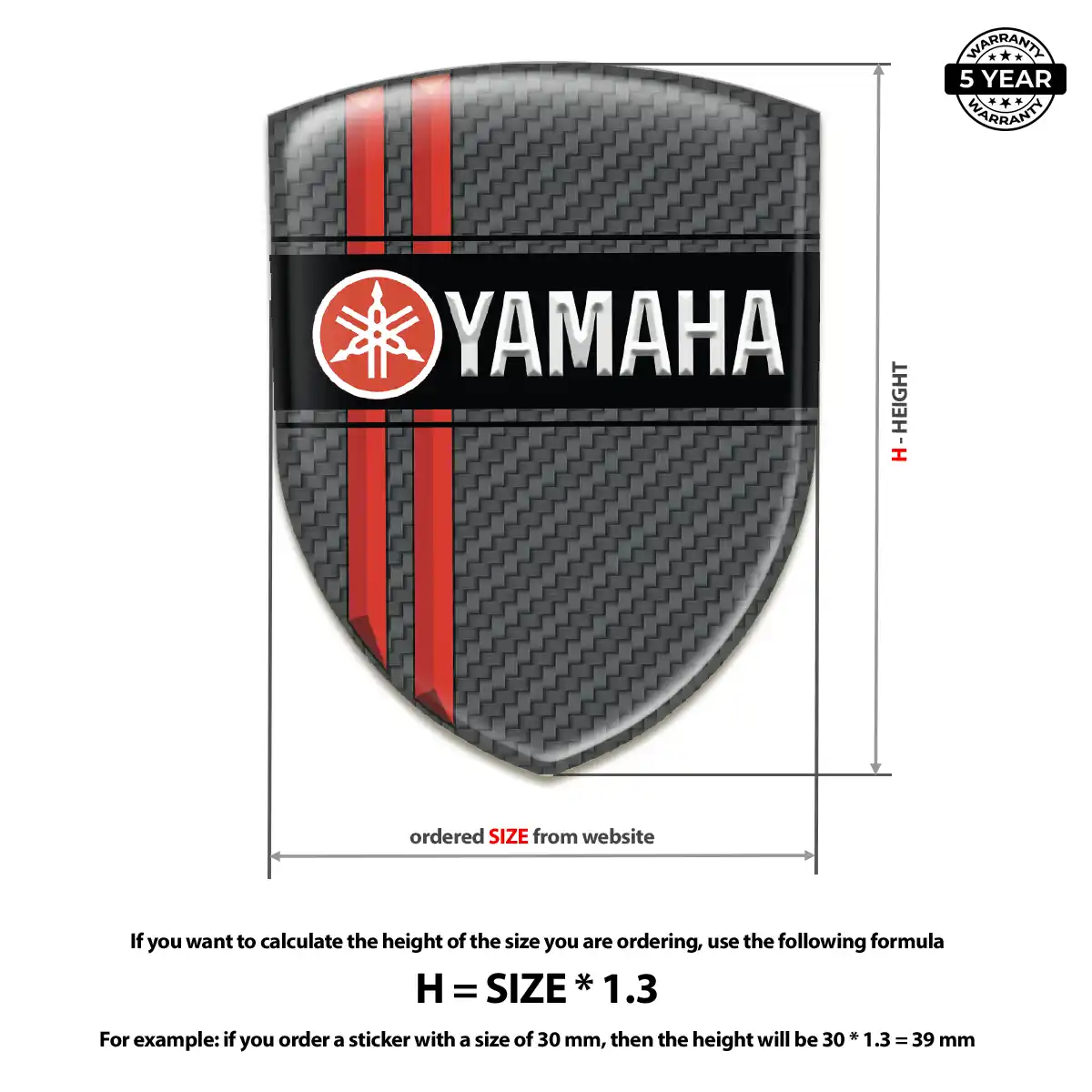 Yamaha Car Emblem Overlay Signature Grade
