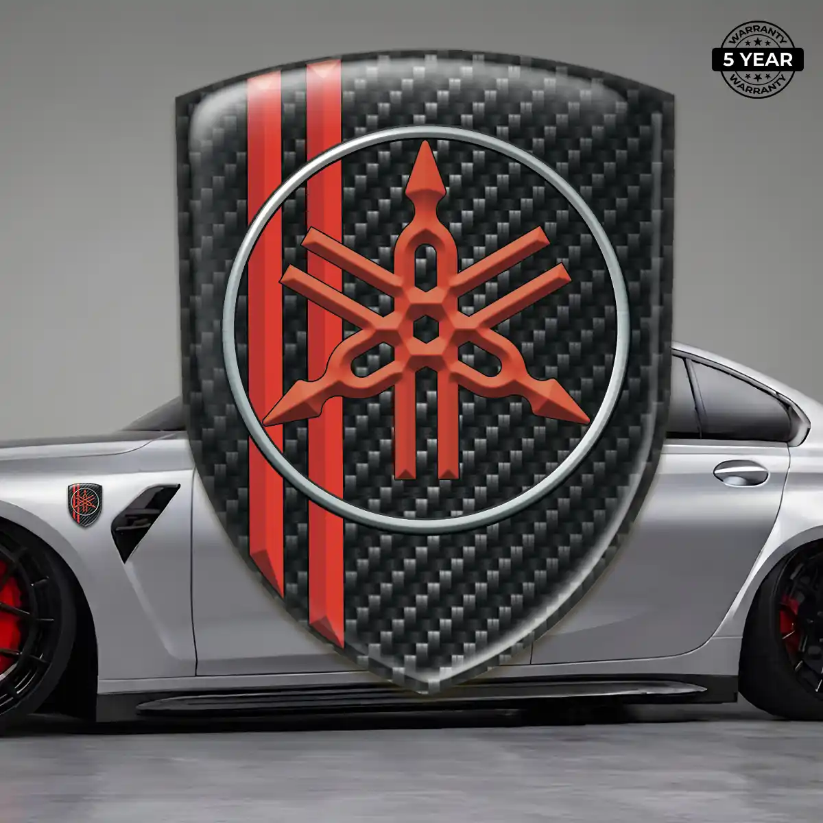 Yamaha Car Emblem Overlay Sleek Style