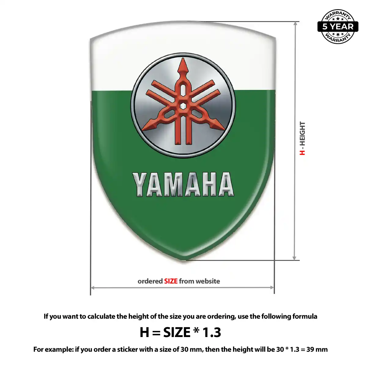 Yamaha Car Emblem Sticker Auto Tuning