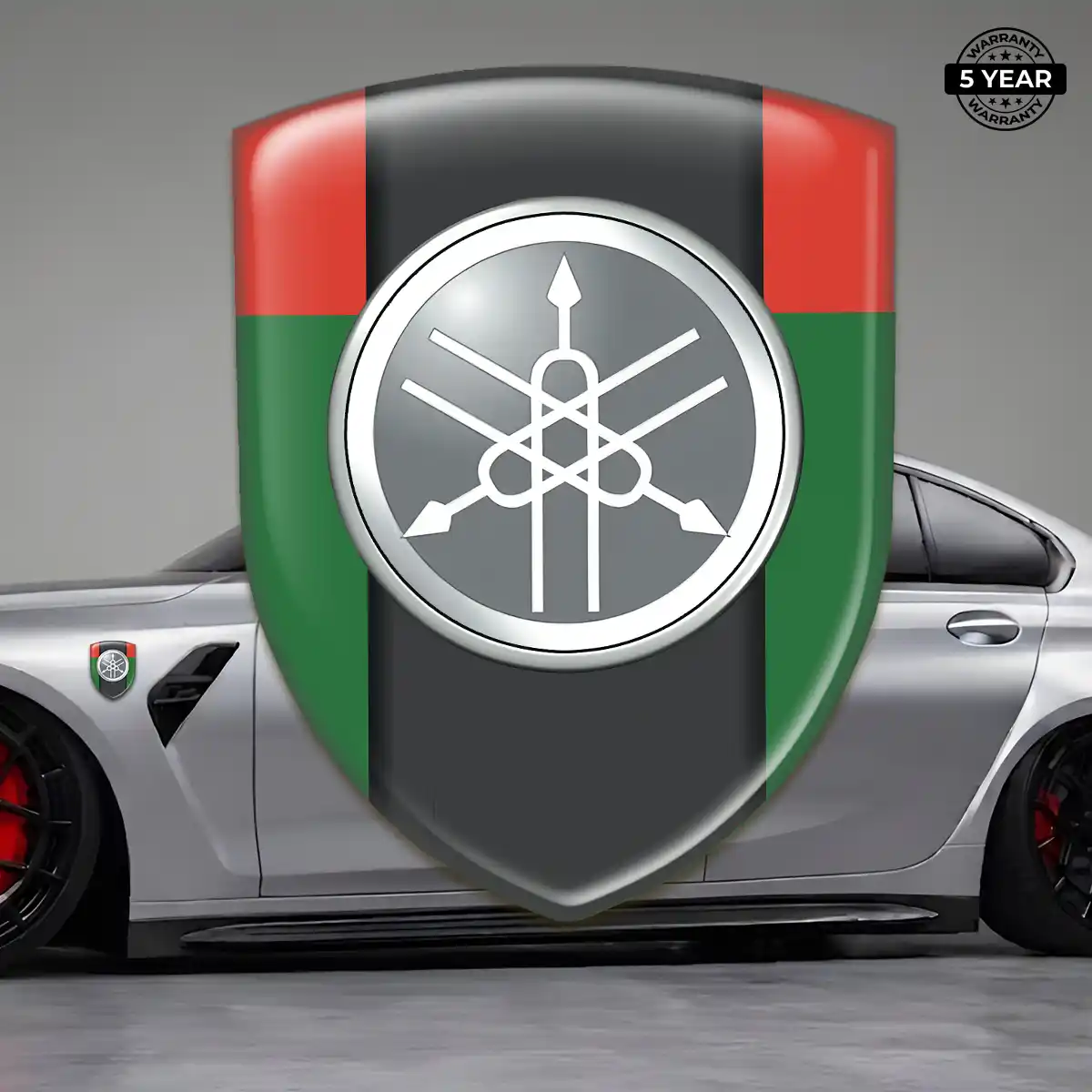 Yamaha Car Emblem Sticker Branded Line
