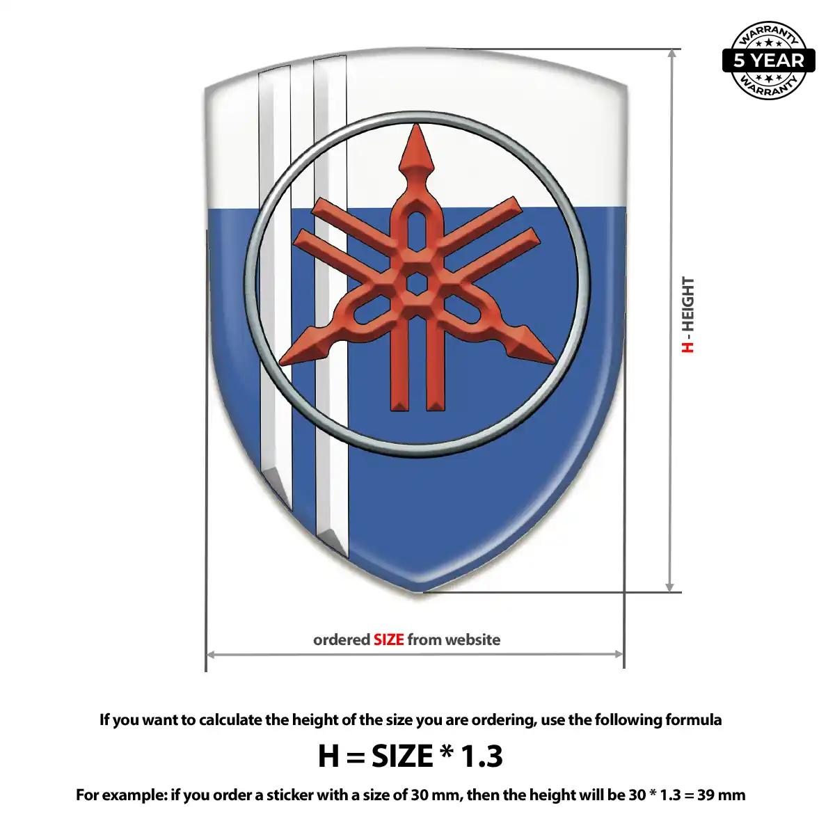Yamaha Car Emblem Sticker Exclusive Series