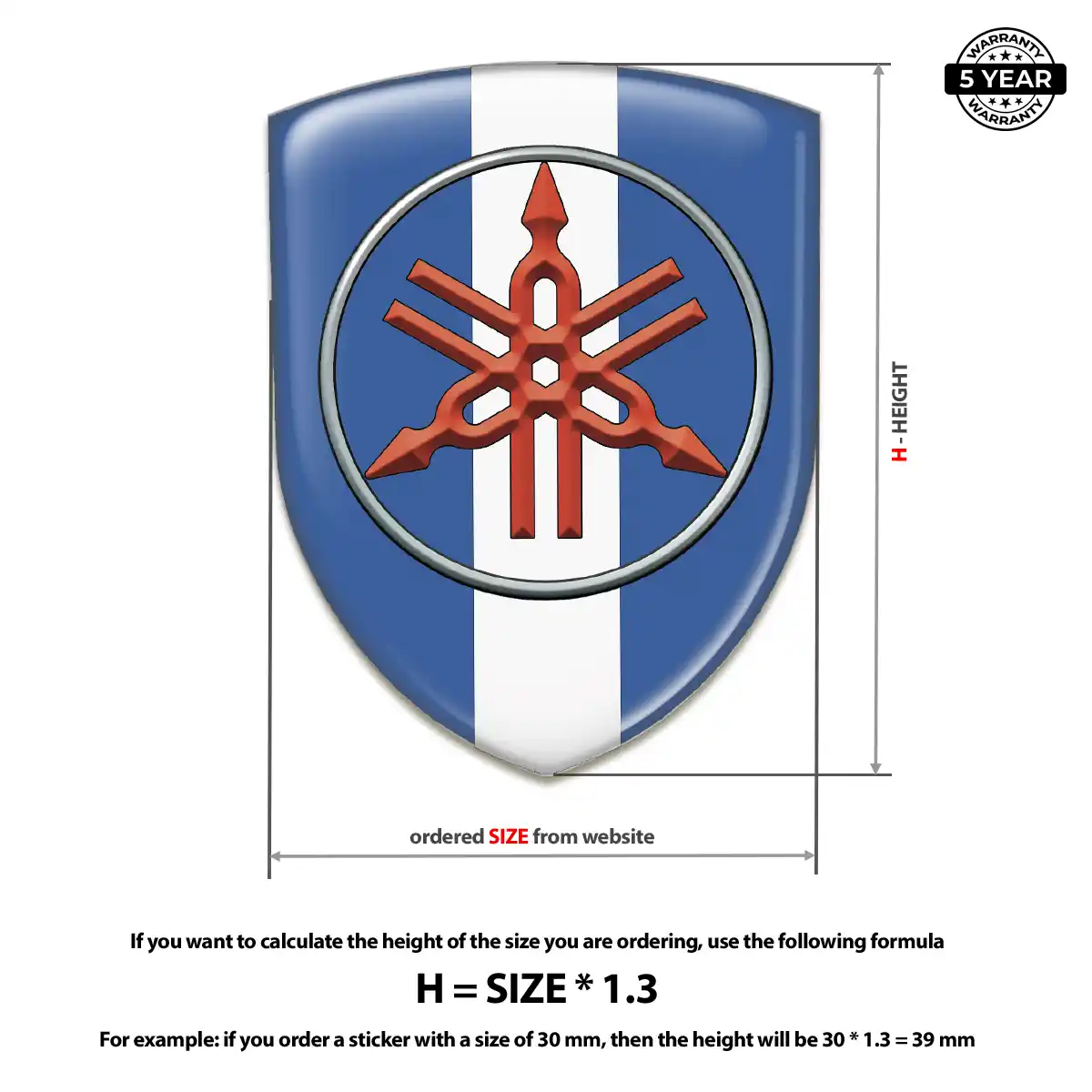 Yamaha Car Emblem Sticker Noble Edition