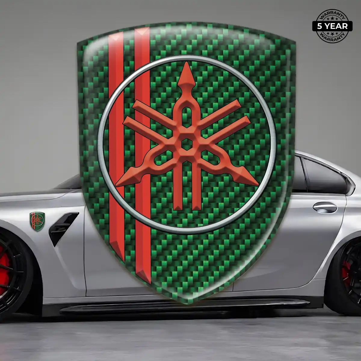 Yamaha Car Emblem Sticker Refined Design
