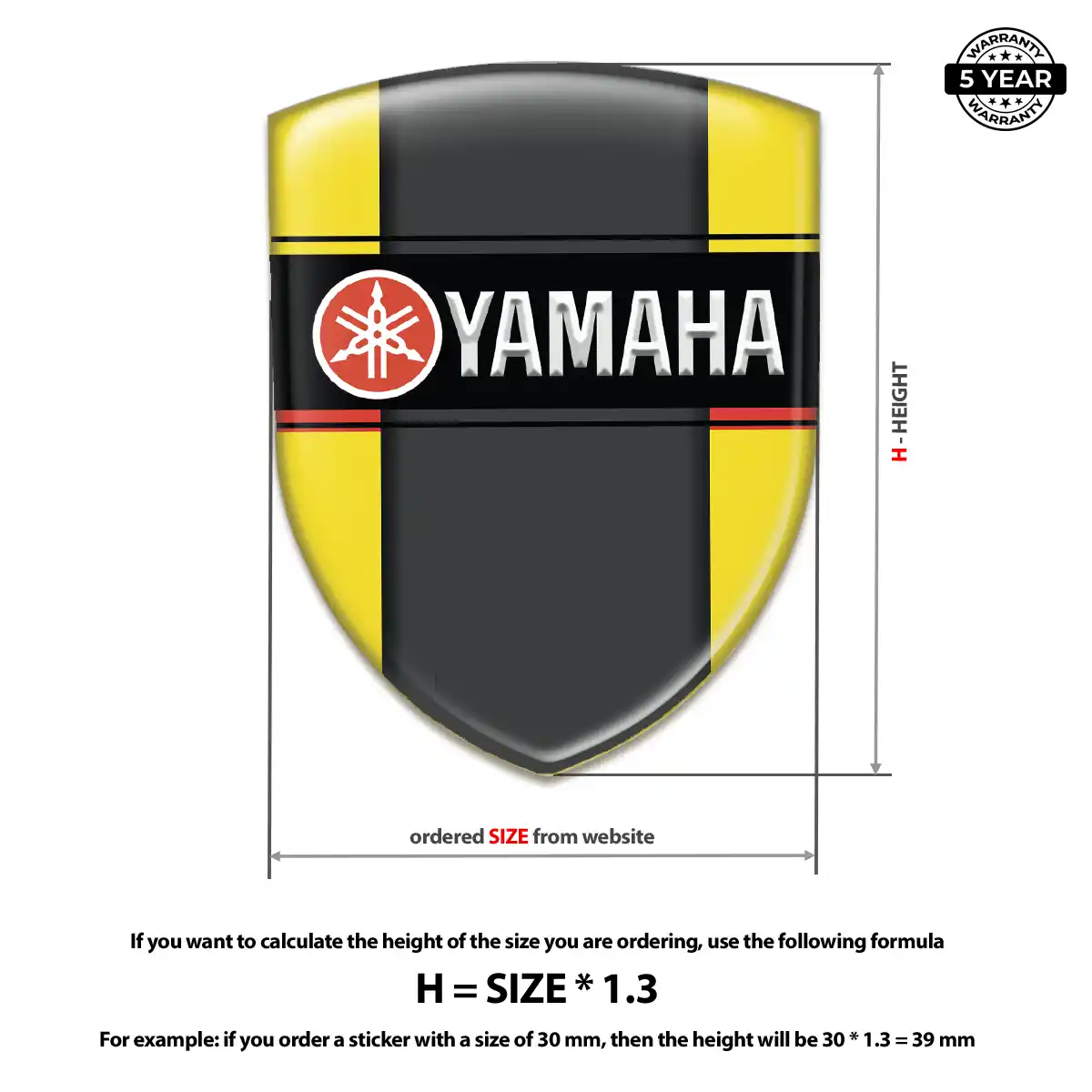 Yamaha Car Logo Decal Auto Tuning