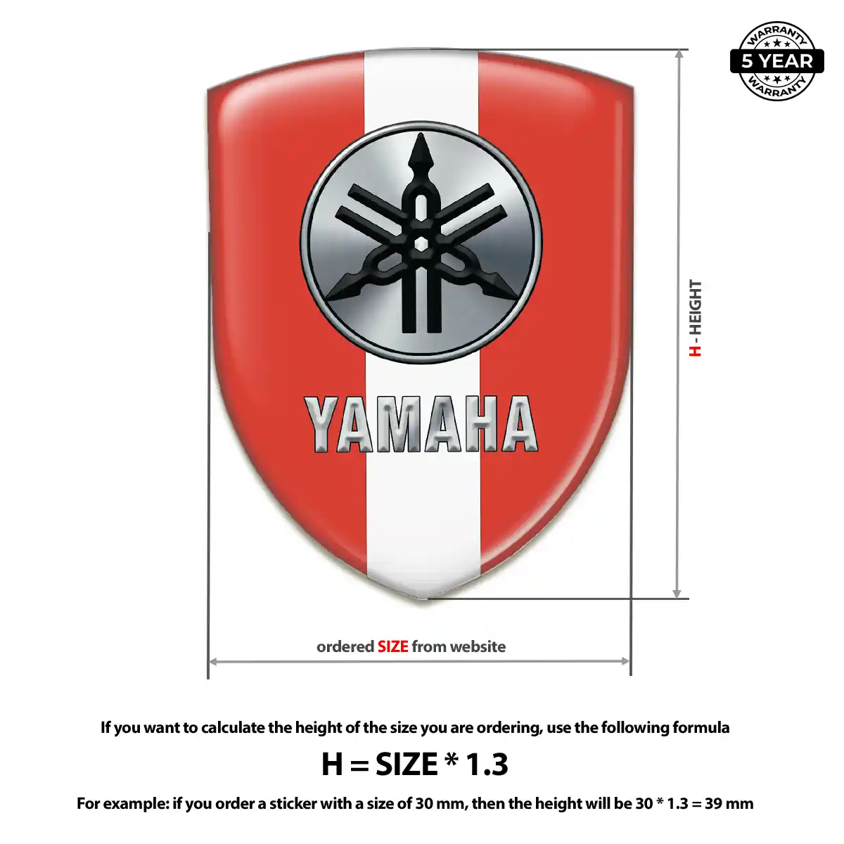 Yamaha Car Logo Decal Elite Edition