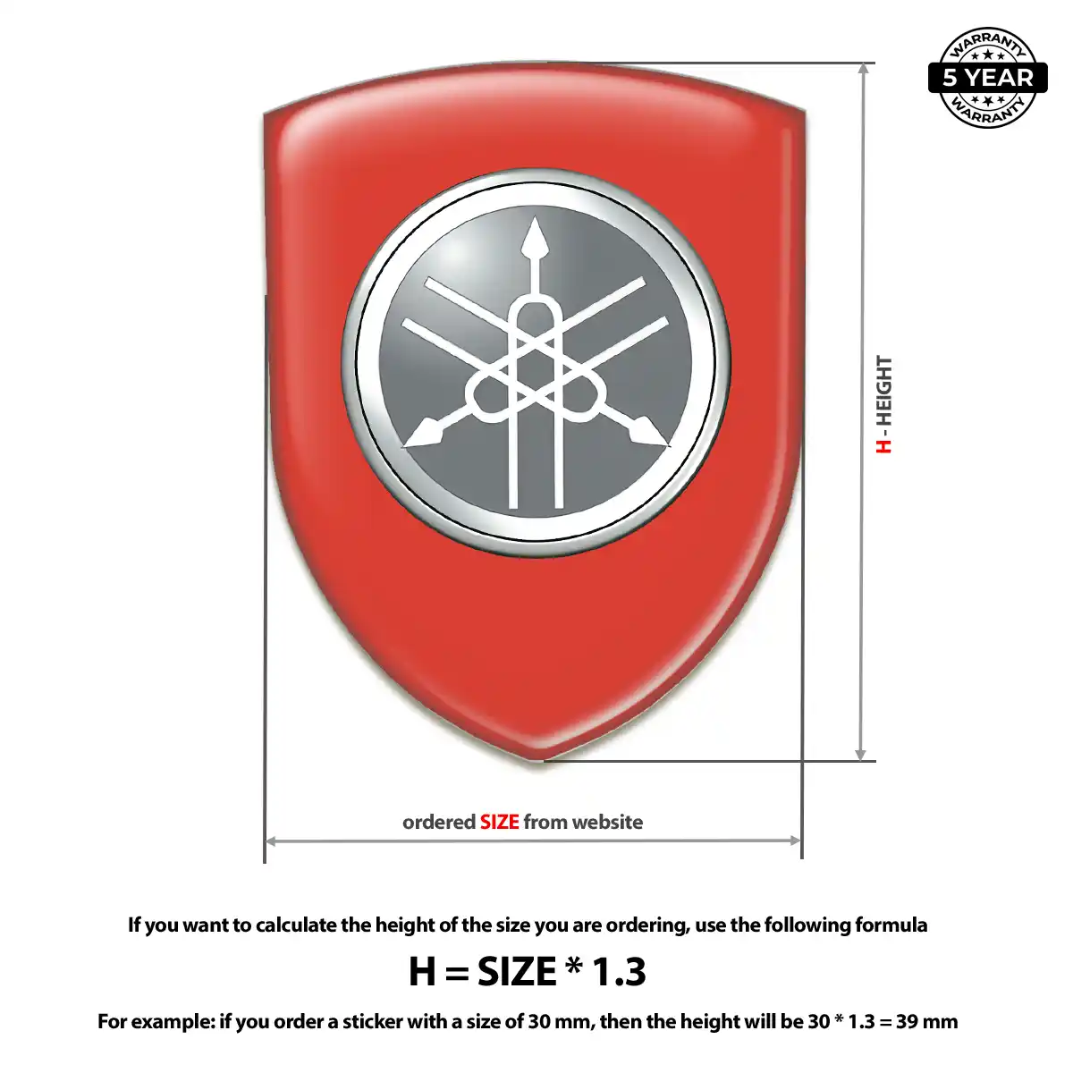 Yamaha Car Logo Decal Exclusive Series