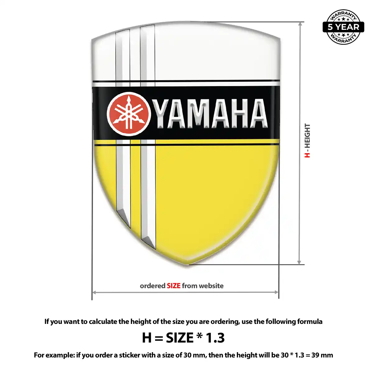 Yamaha Car Logo Decal Exterior Luxe