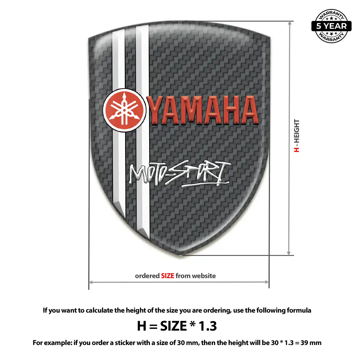 Yamaha Car Logo Decal Performance Style