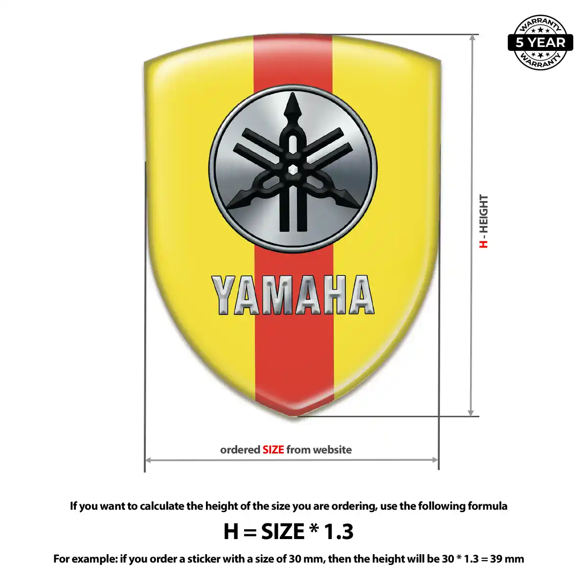 Yamaha Car Logo Decal Prestige Line