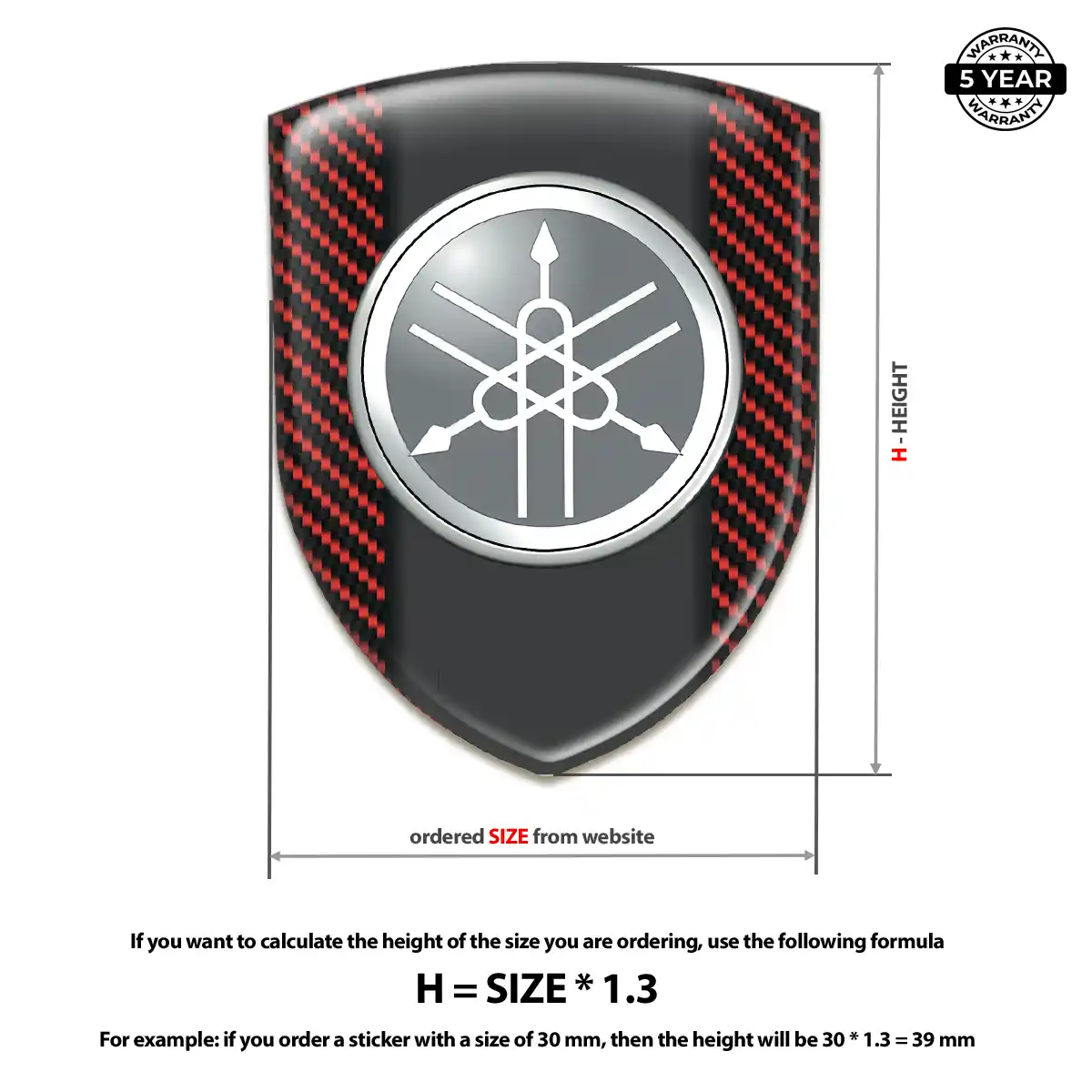 Yamaha Car Logo Decal Refined Design