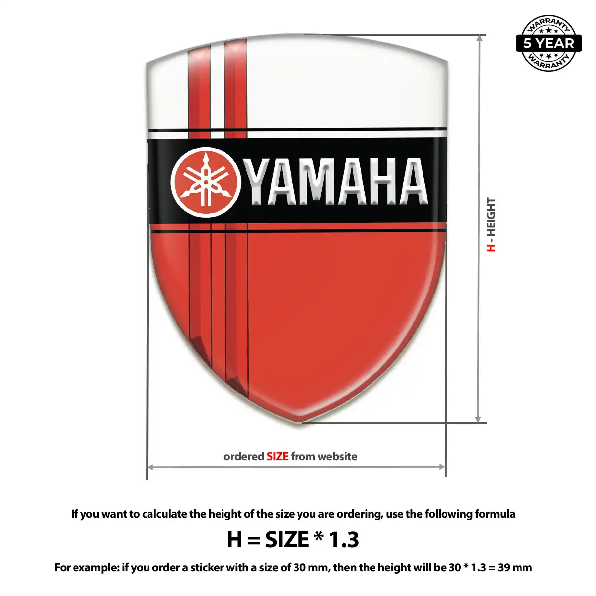 Yamaha Car Logo Decal Sleek Style