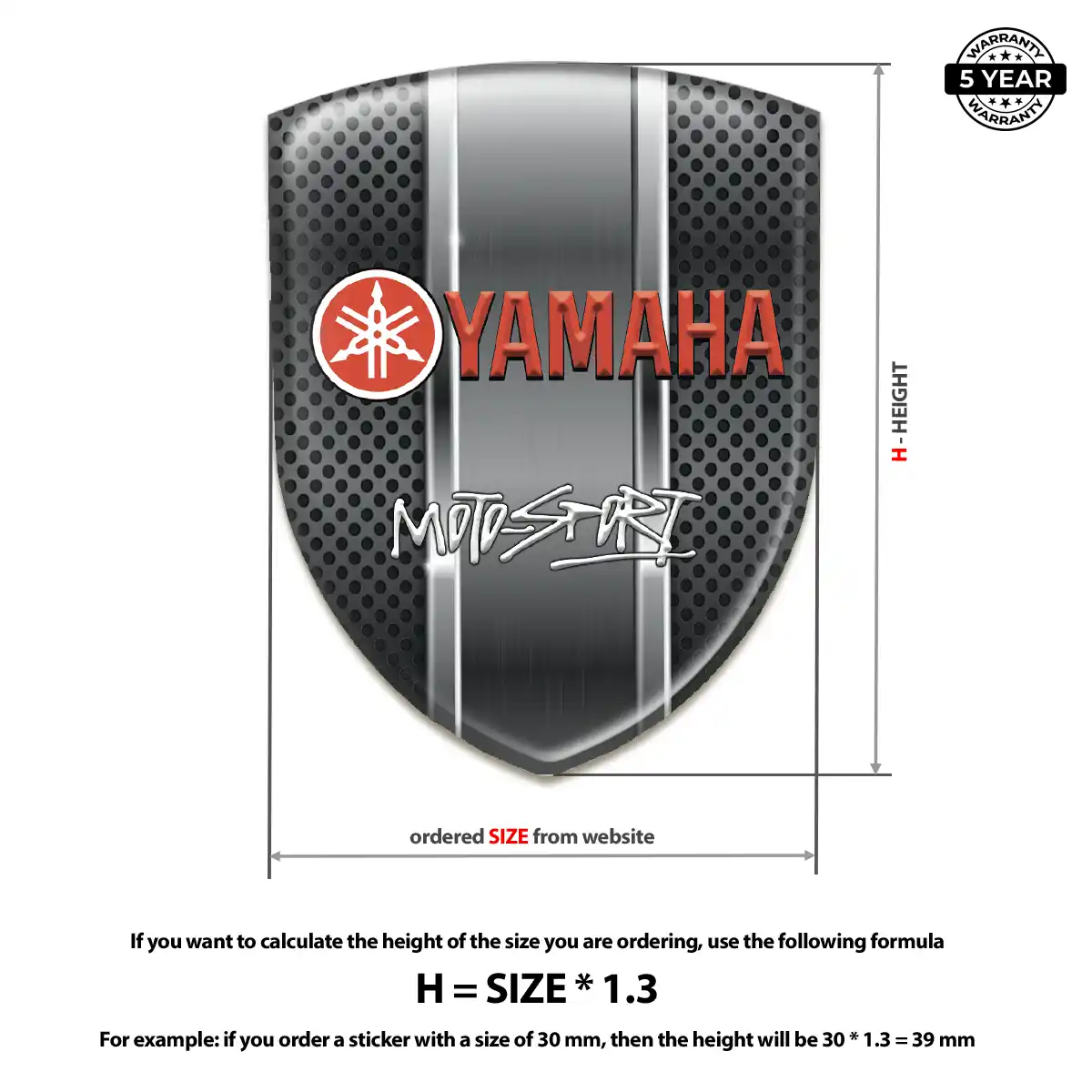 Yamaha Car Logo Decal Sport Tuning