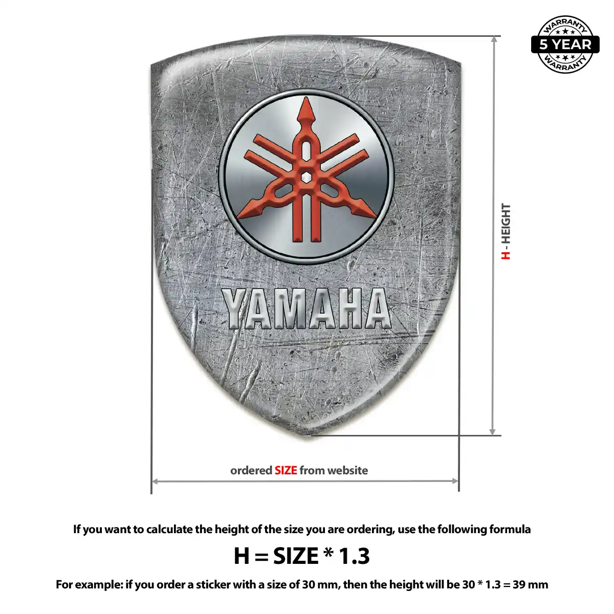 Yamaha Crest Emblem Branded Line